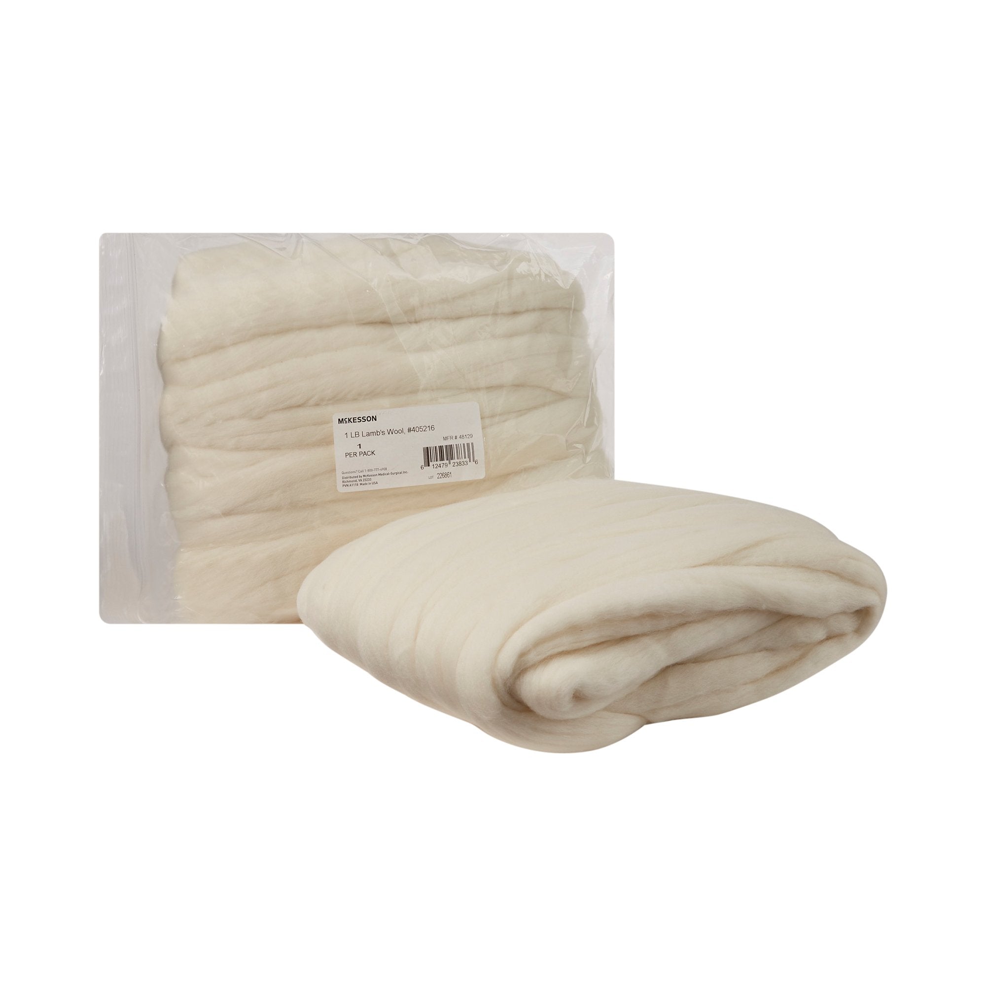 McKesson Lamb's Wool, 1 lb. (1 Unit)
