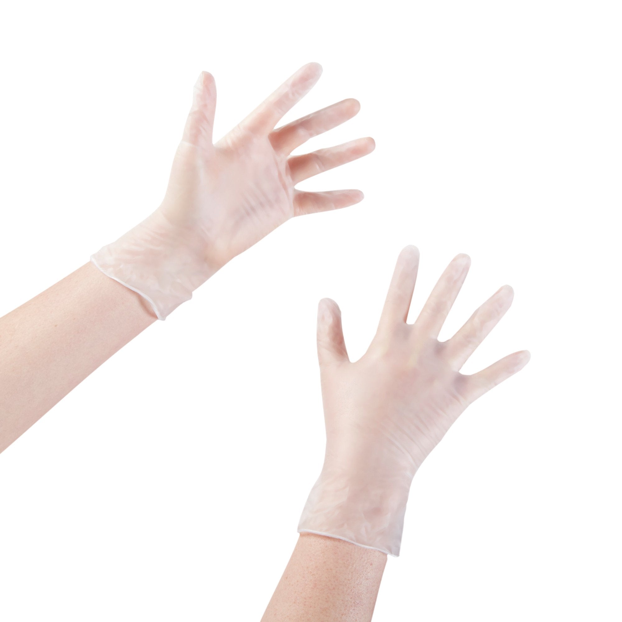 McKesson Vinyl Exam Gloves, Small Size, Clear, Smooth - 100 Pack