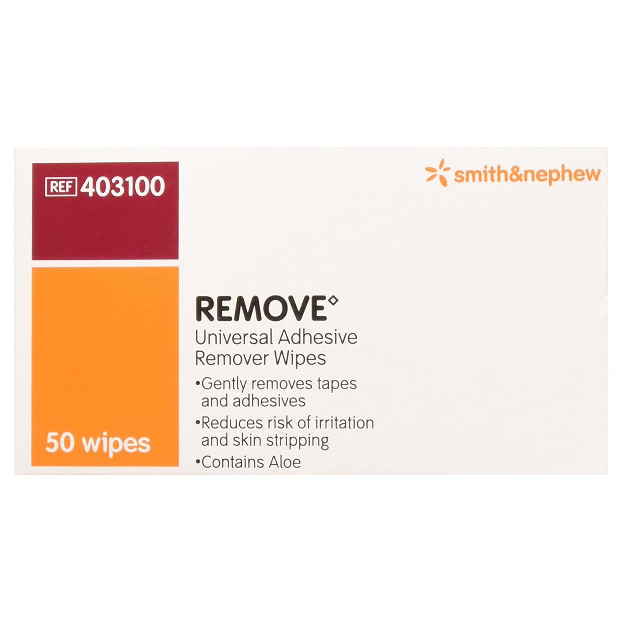 Remove™ Adhesive Remover, 2½ x 2½ Inch Wipe (50 Units)
