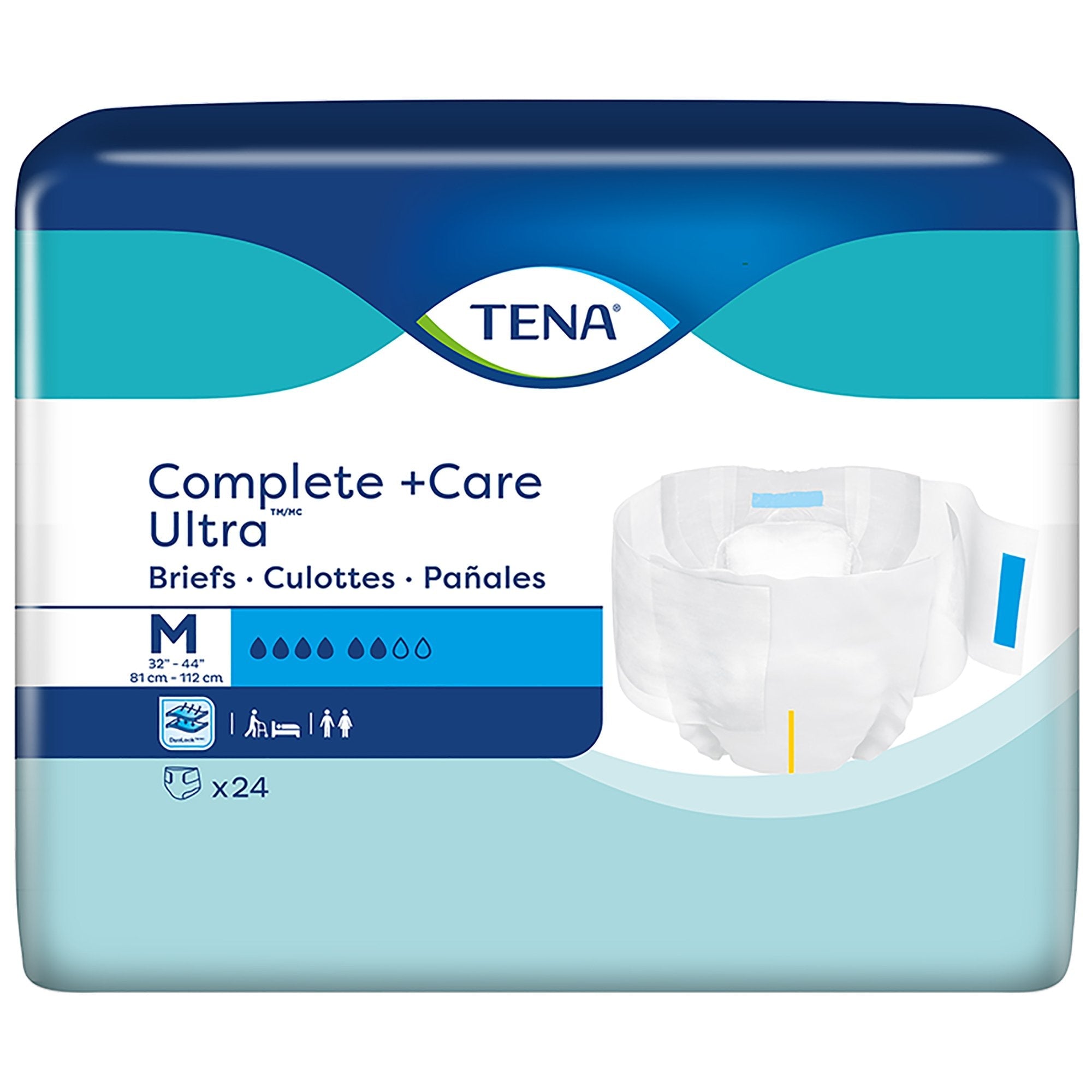 Tena® Complete +Care™ Ultra Incontinence Brief, Medium (24 Units)