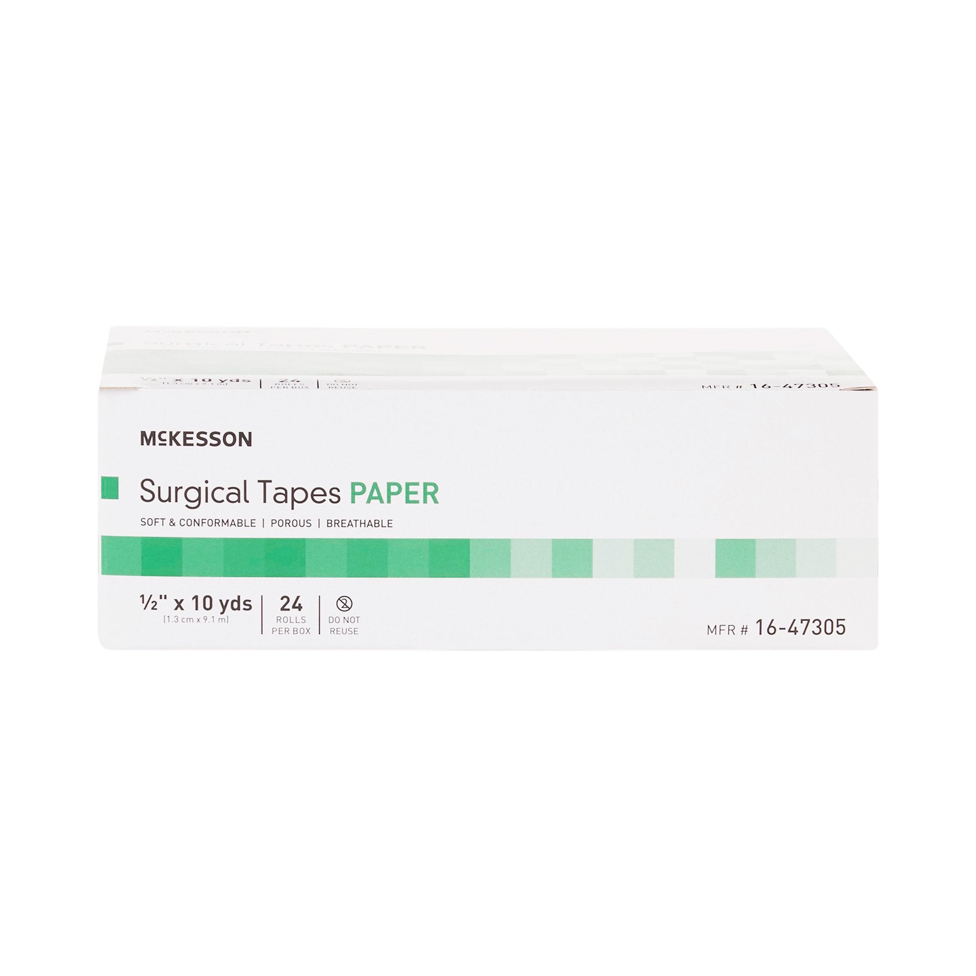 McKesson Paper Medical Tape, 1/2 Inch x 10 Yard, White (24 Units)