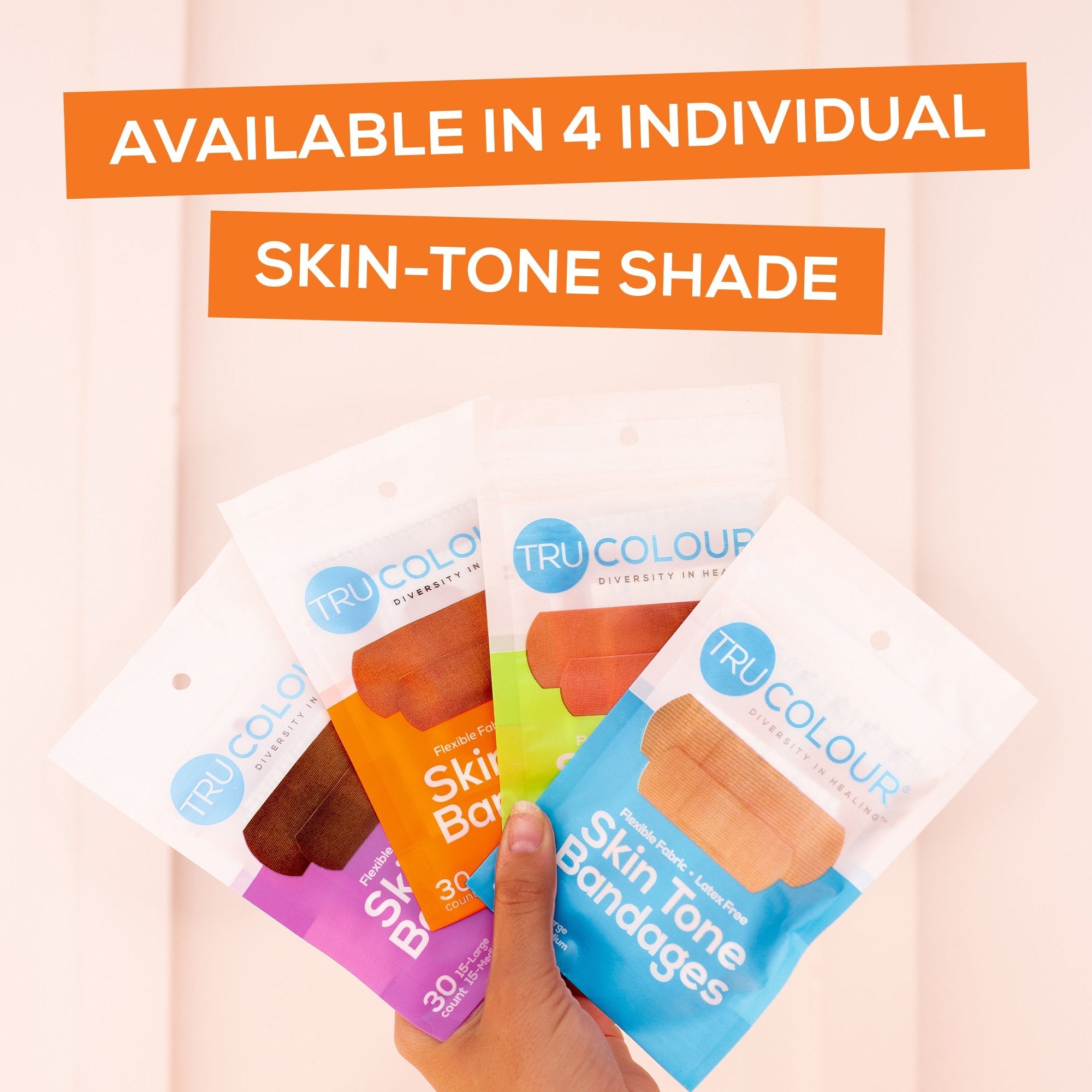 TruColour® Brown Adhesive Strip, 1 x 3 Inch (30 Units)