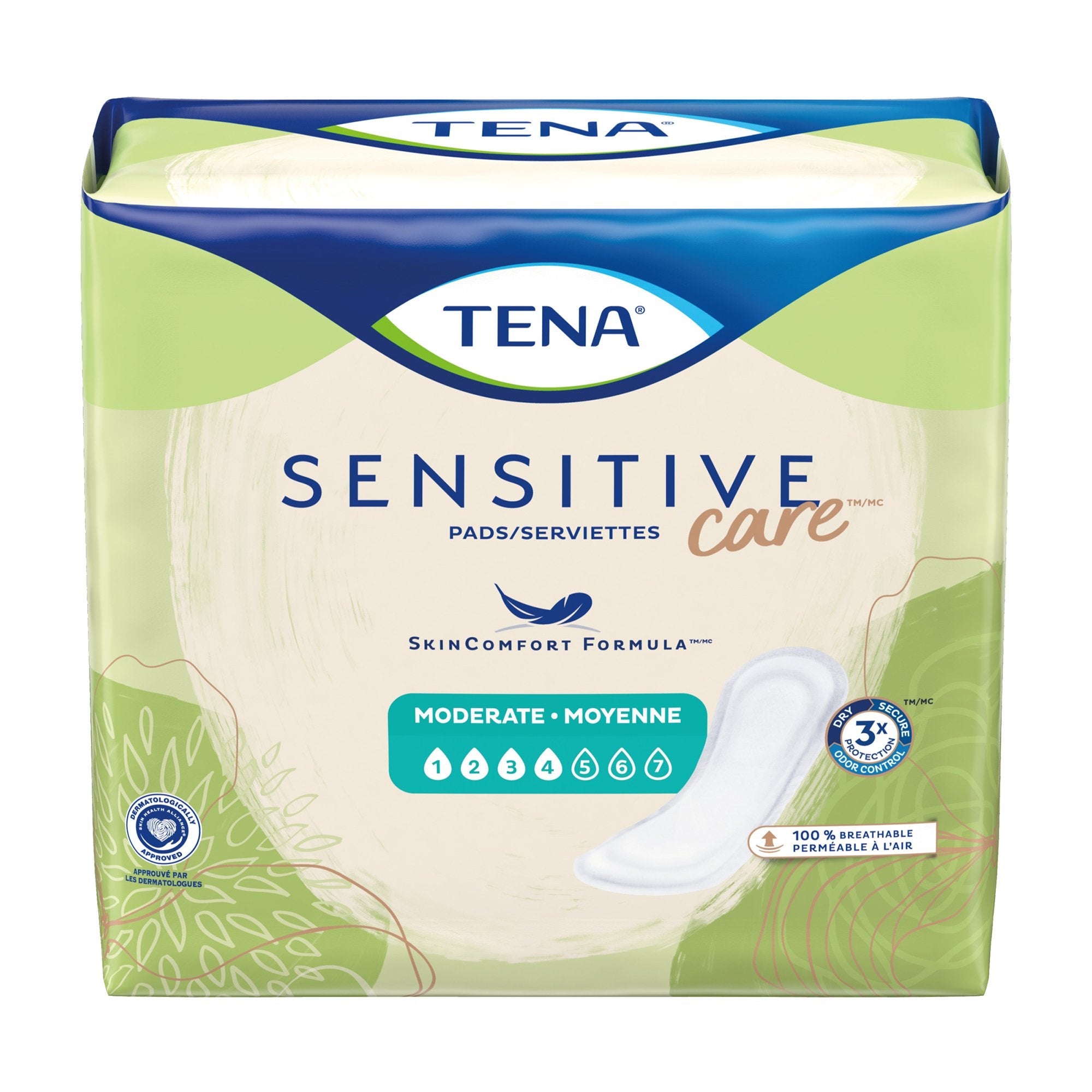 Tena Intimates Moderate Bladder Control Pads, 11" - 20 Pack, Odor Protection