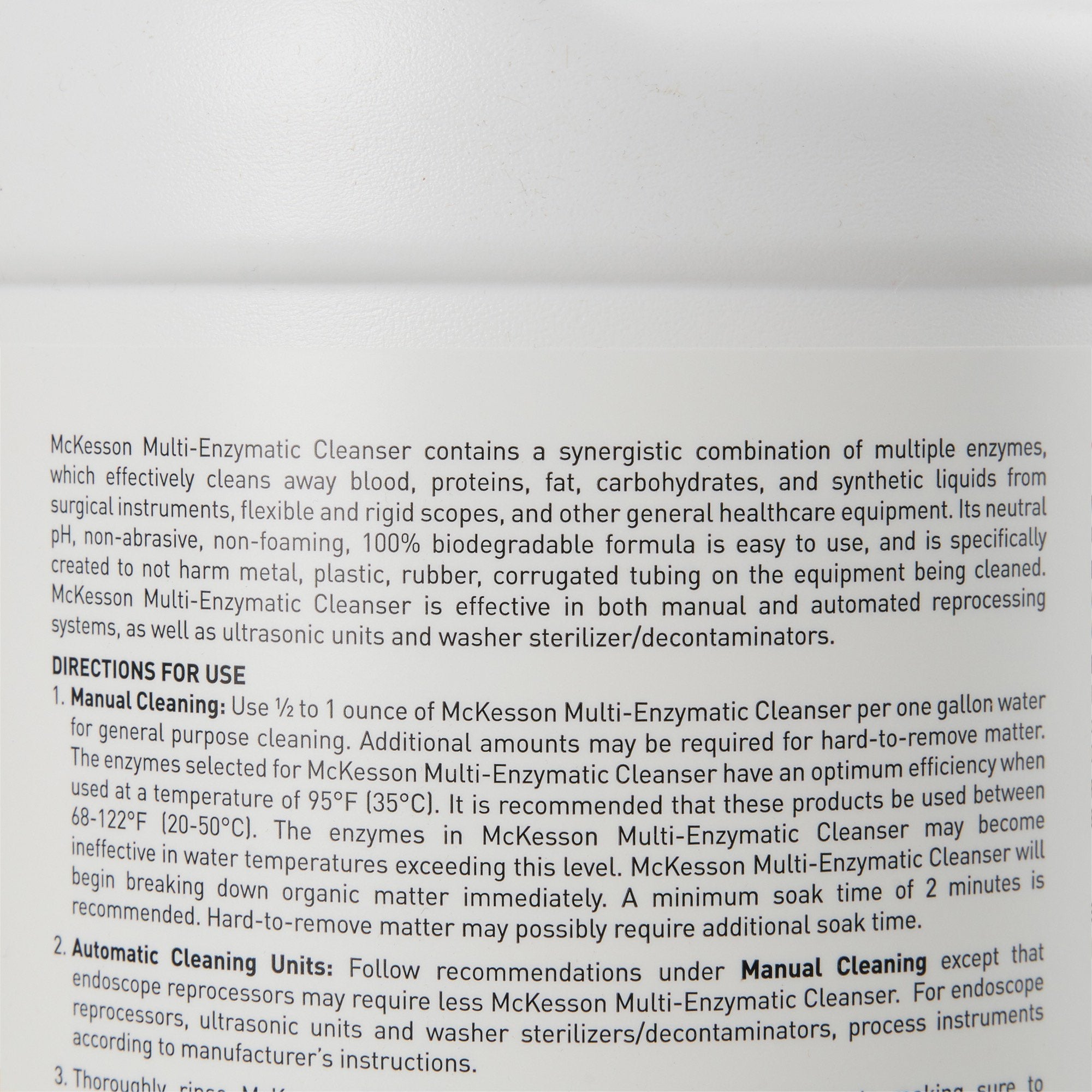 McKesson Multi-Enzymatic Instrument Detergent, Spring Fresh, 1 Gal