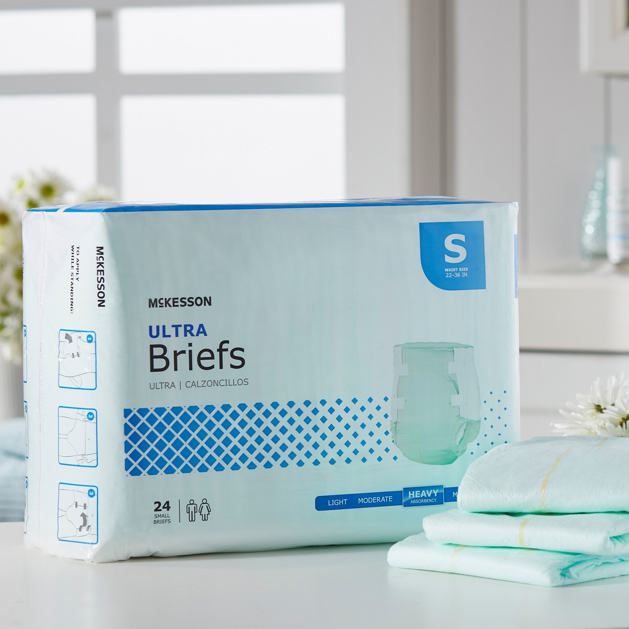 McKesson Ultra Small Incontinence Briefs, Heavy Absorbency - 1 Pack
