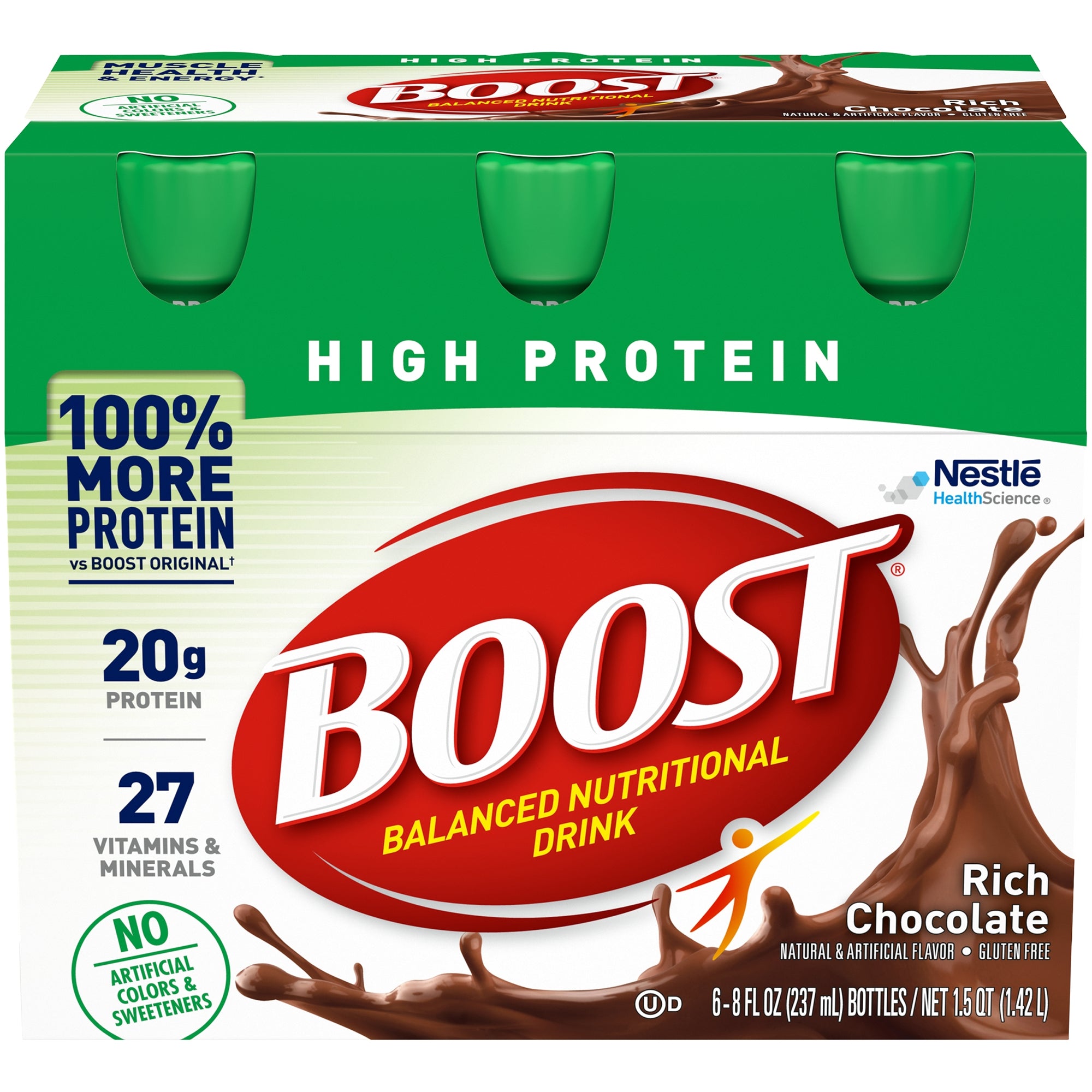 Boost High Protein Chocolate Nutritional Drink, 8oz - Muscle & Energy
