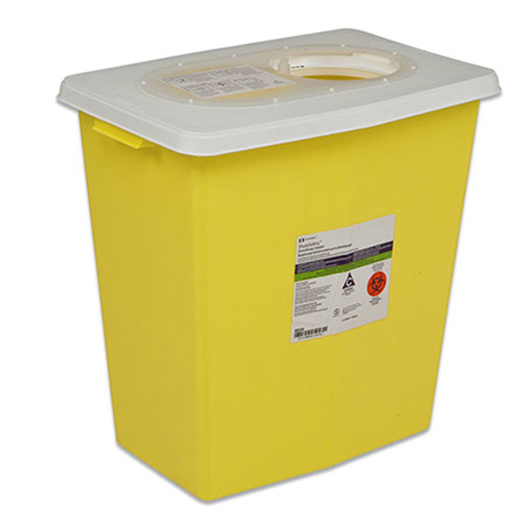 SharpSafety™ Chemotherapy Waste Container, 18 Gallon, 26 x 12¾ x 18¼ Inch (5 Units)