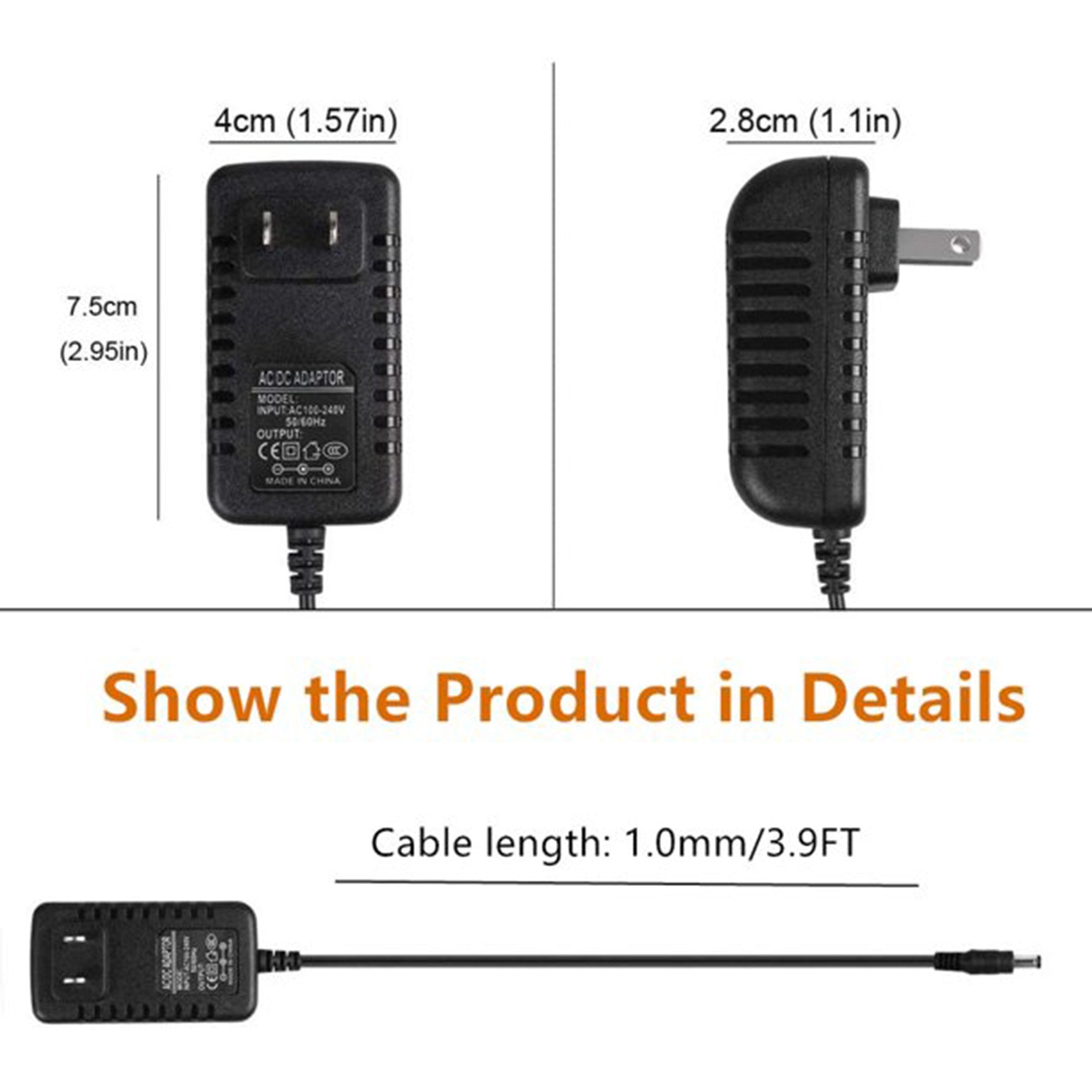 Kangaroo Joey™ Feeding Pump Power Cord (1 Unit)