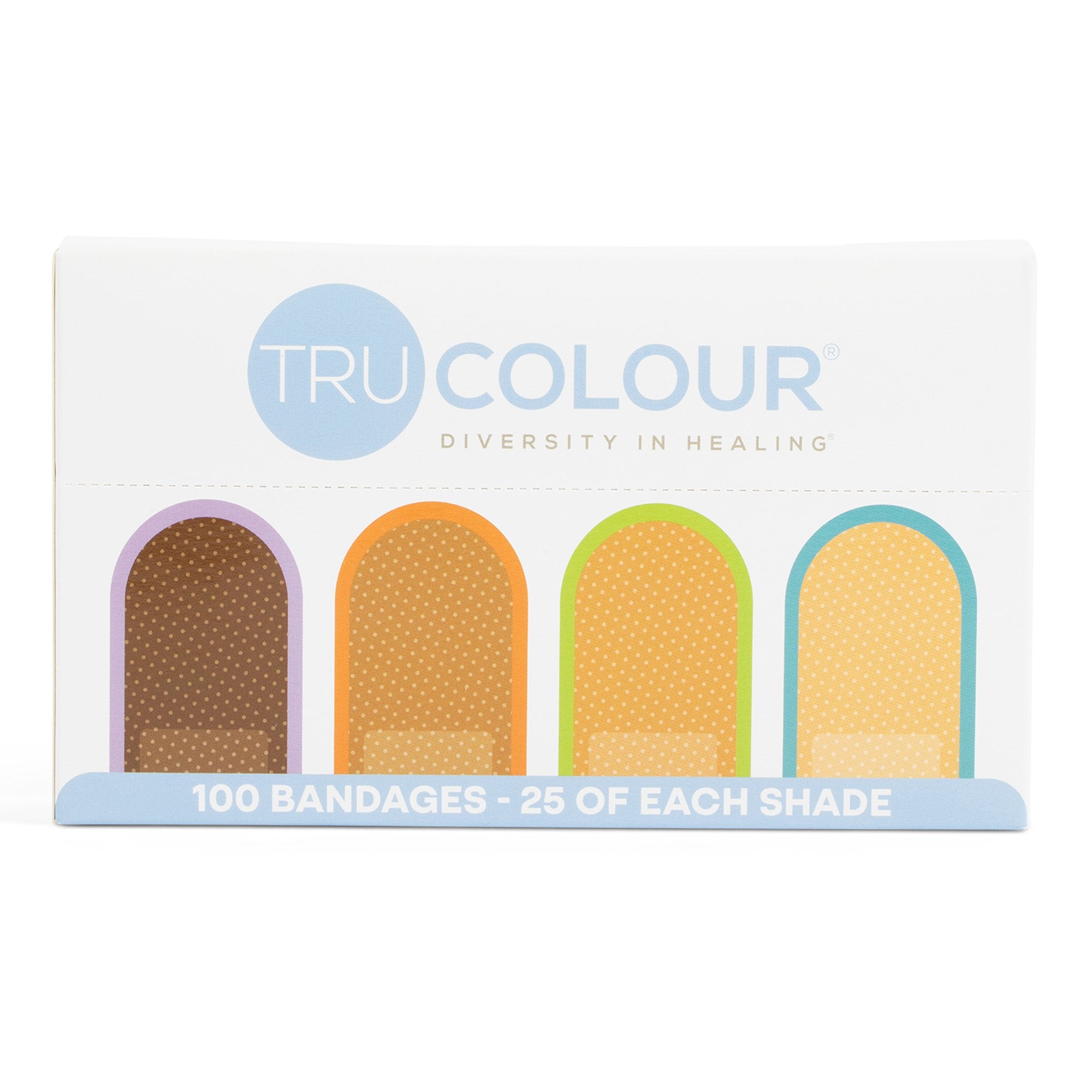TruColour® Beige / Olive / Brown / Dark Brown Adhesive Strip, 1 x 3 Inch (100 Units)