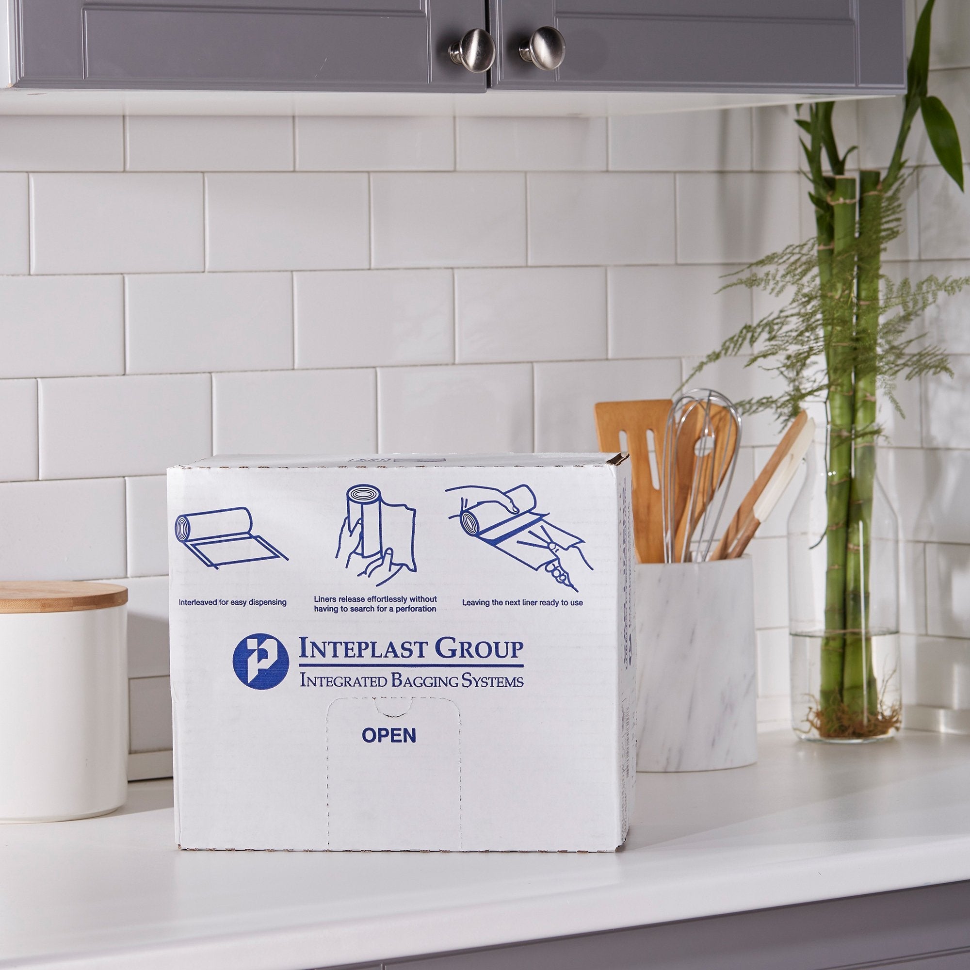 McKesson Extra Heavy Duty White Trash Bags, 30 gal, 0.7 Mil (200 Units)