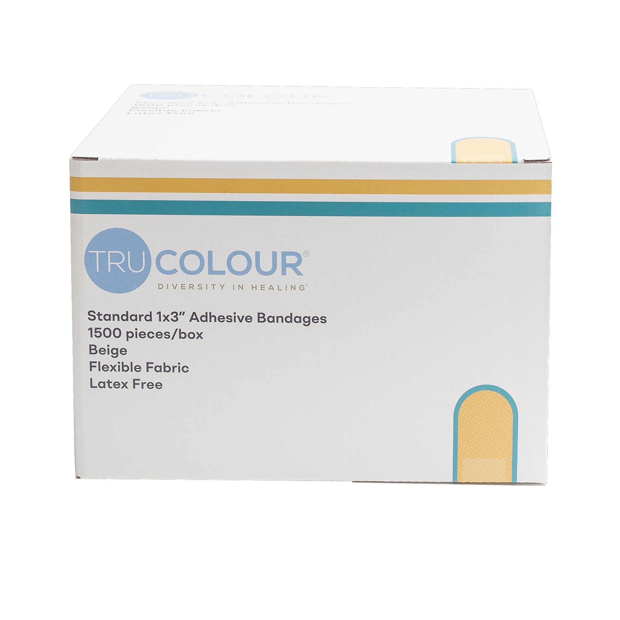 TruColour® Beige Adhesive Strip, 1 x 3 Inch (1500 Units)