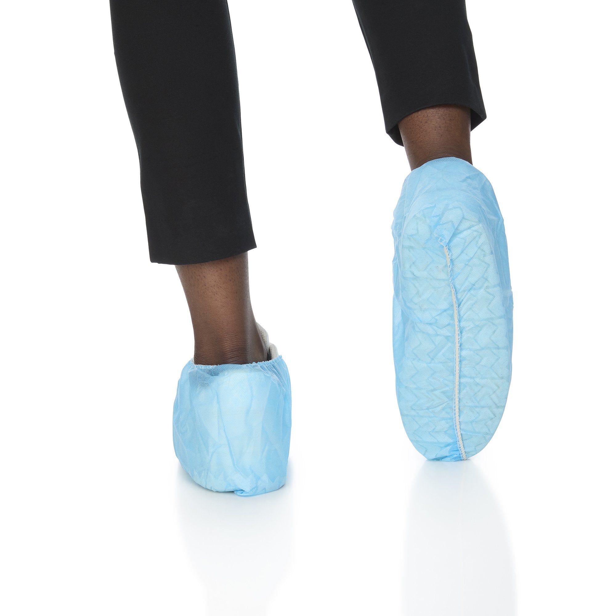 McKesson Shoe Cover, One Size Fits Most Shoe, High, Non-Skid Sole, Blue, Non-Sterile (50 Units)