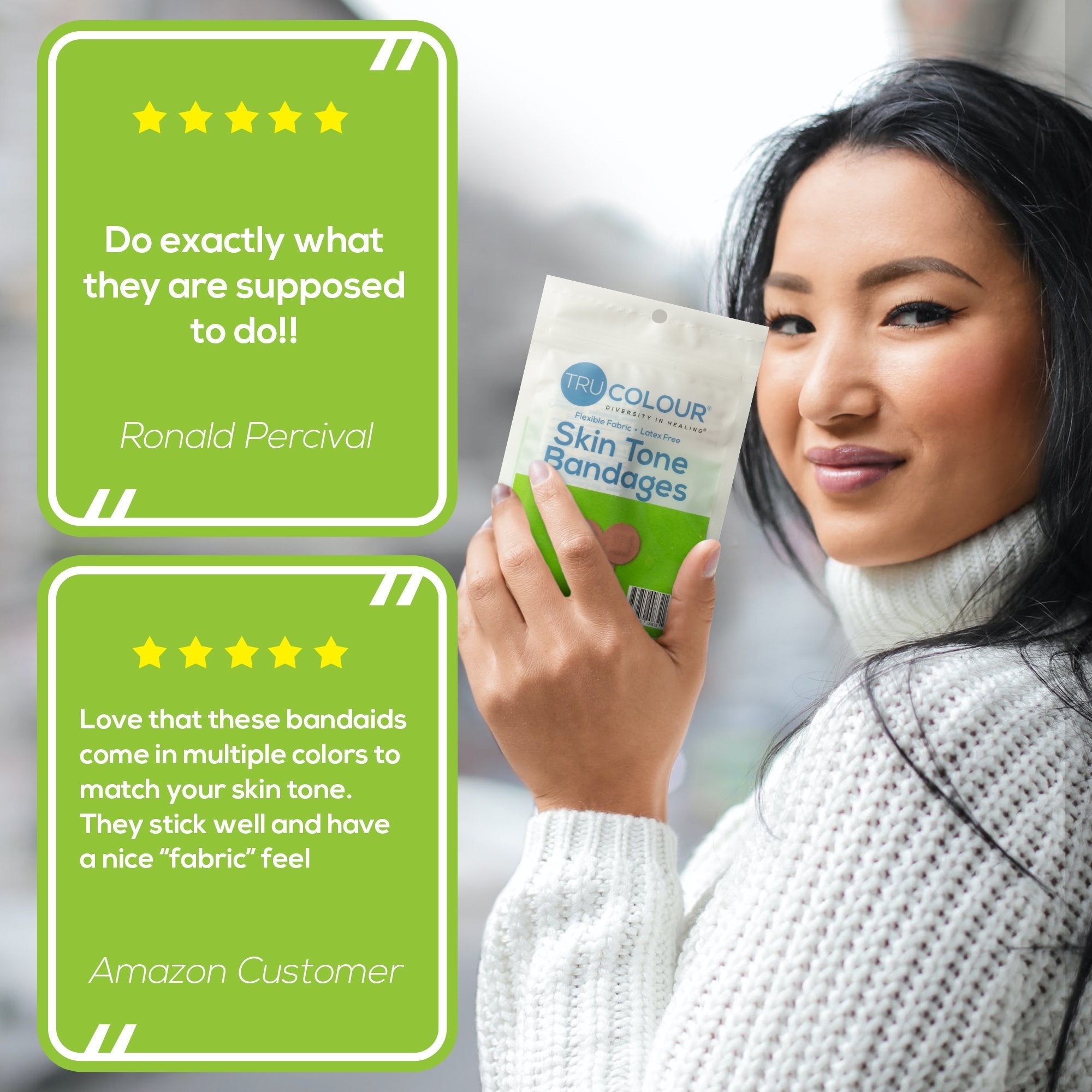 TruColour® Olive Adhesive Strip, Spot (50 Units)