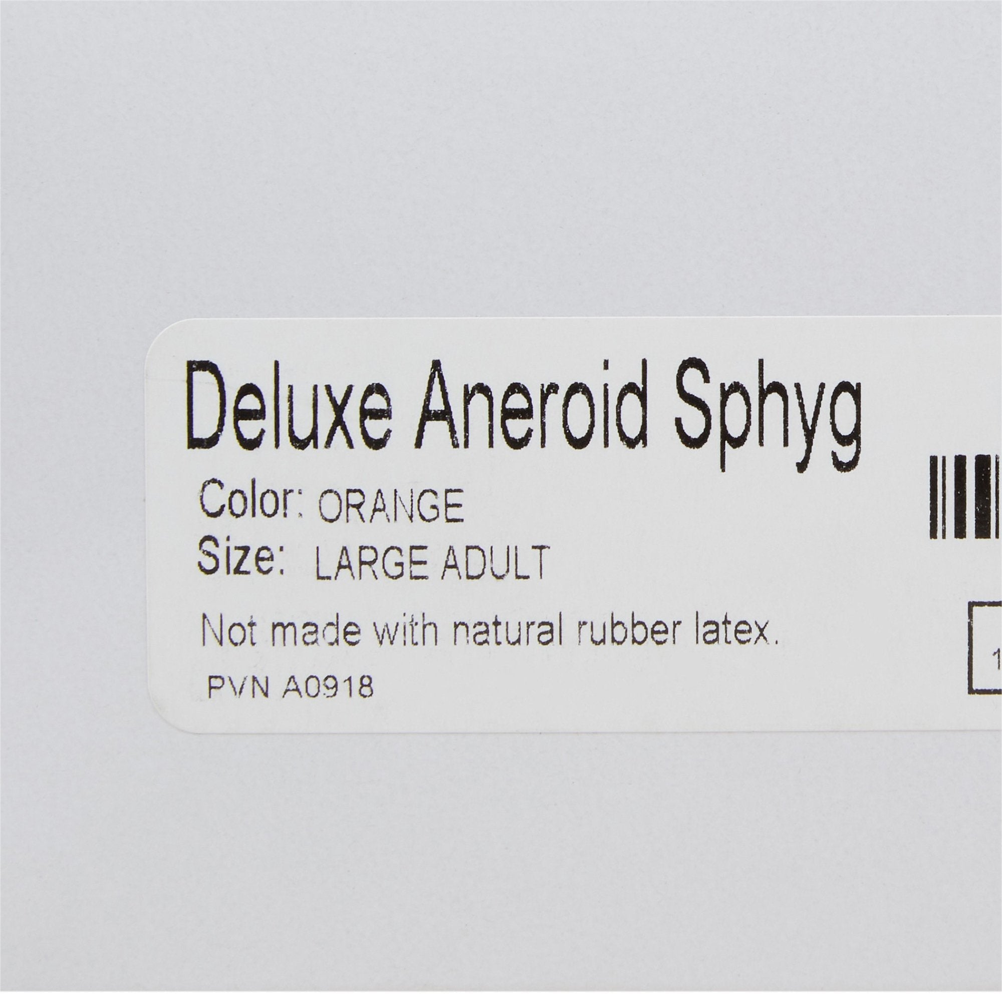 McKesson Deluxe Aneroid Sphygmomanometer, Pocket Size Handheld, Large Adult Cuff, Orange, Dual-Tube (1 Unit)
