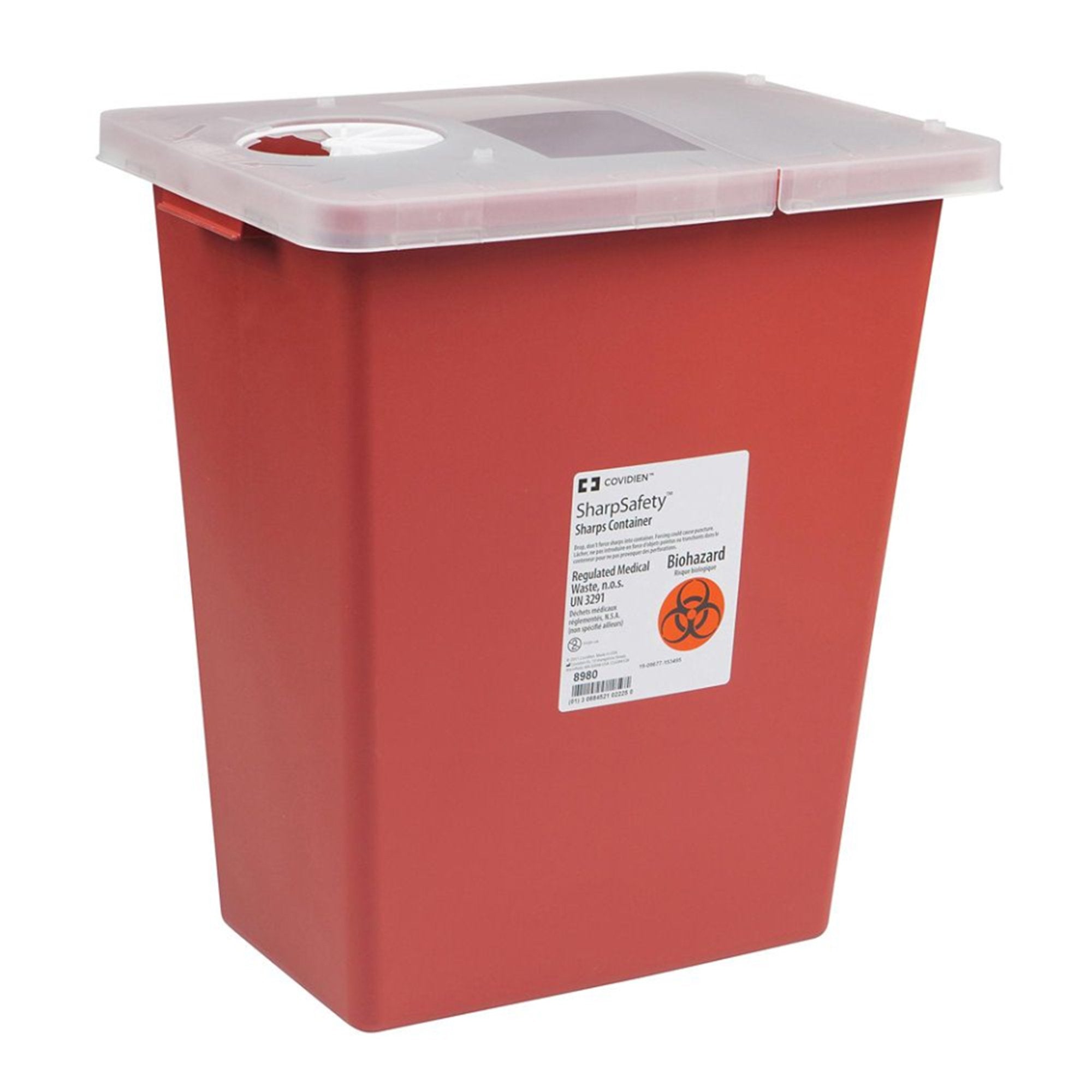 SharpSafety™ Multi-purpose Sharps Container, 8 Gallon, 17½ x 15½ x 11 Inch (10 Units)