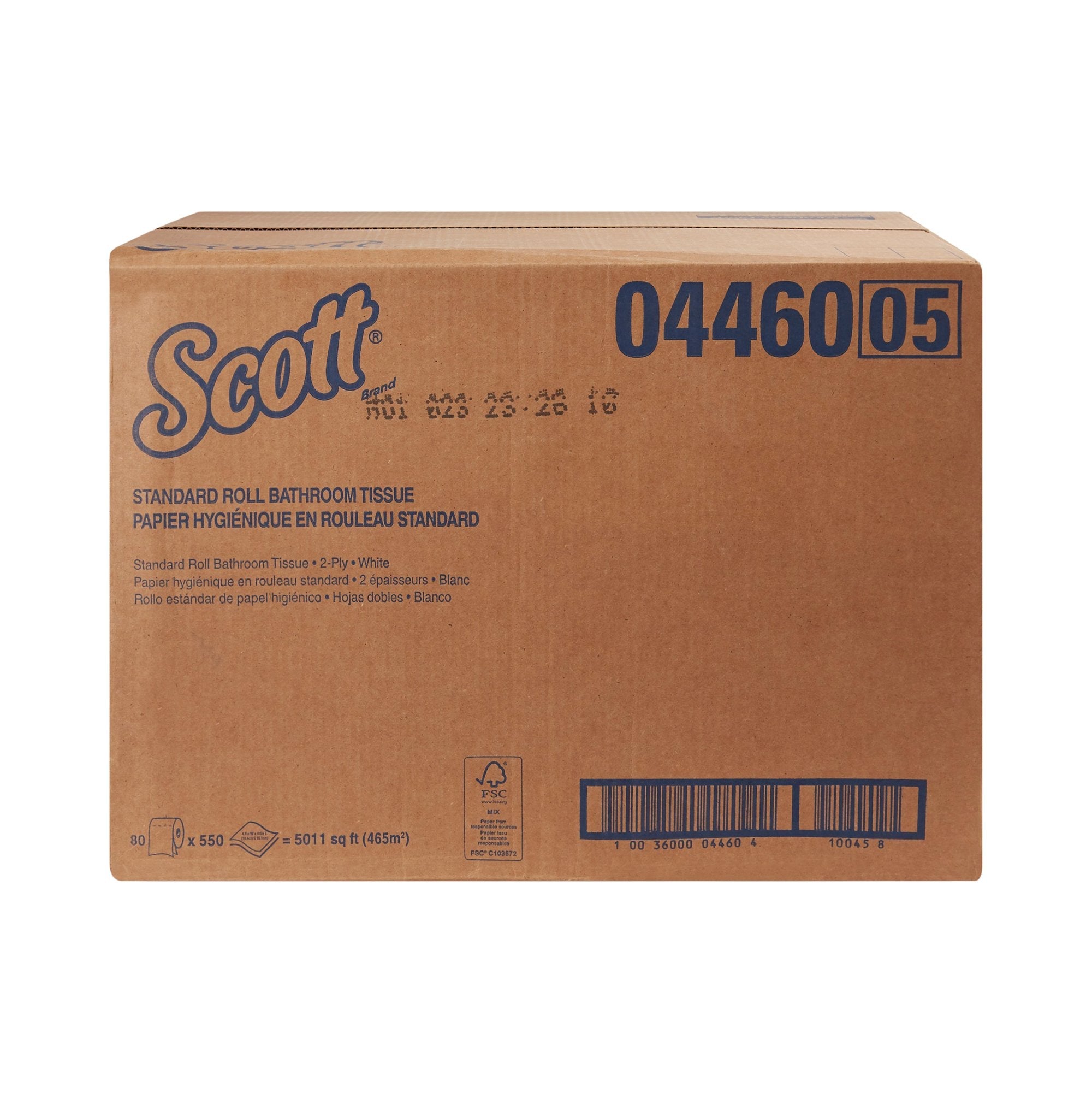 Scott® Essential Bulk Toilet Paper - 2-Ply, White, 550 Sheets, 80 Rolls
