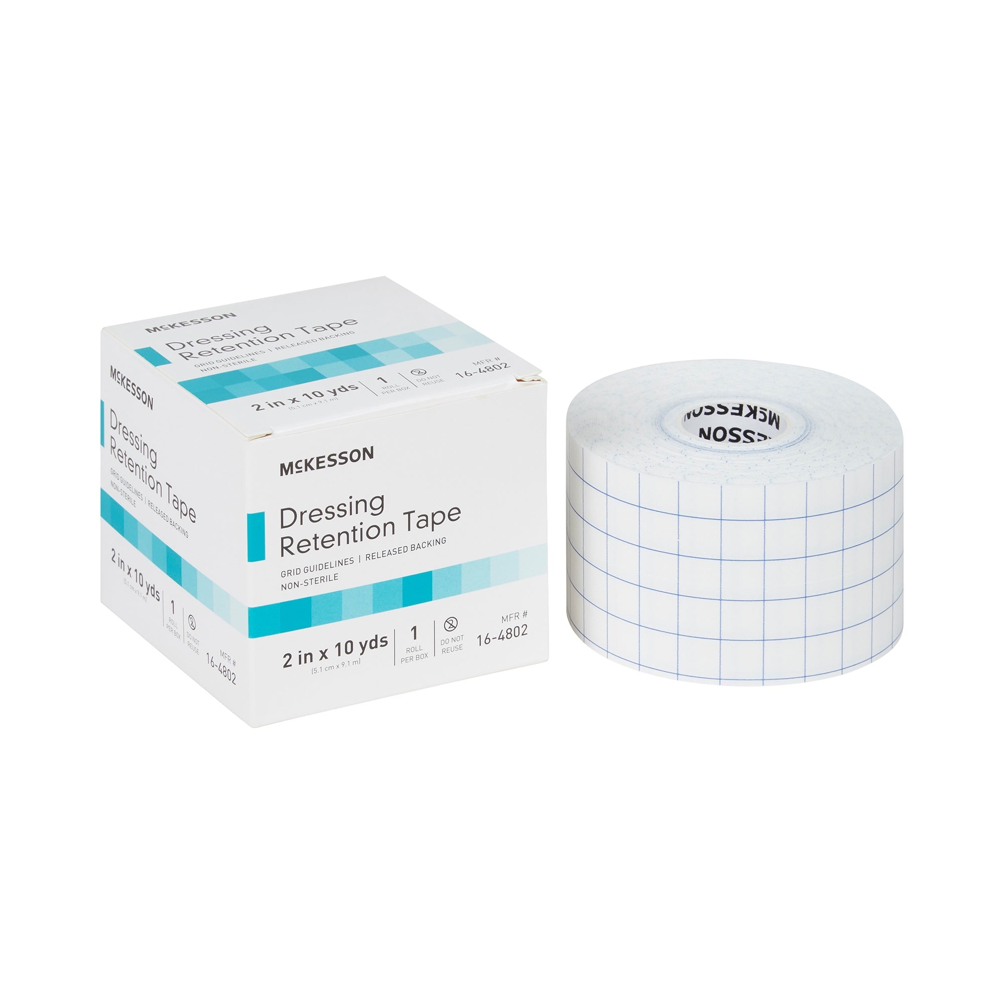 McKesson Nonwoven 2"x10yd Dressing Retention Tape, Water-Resistant, White