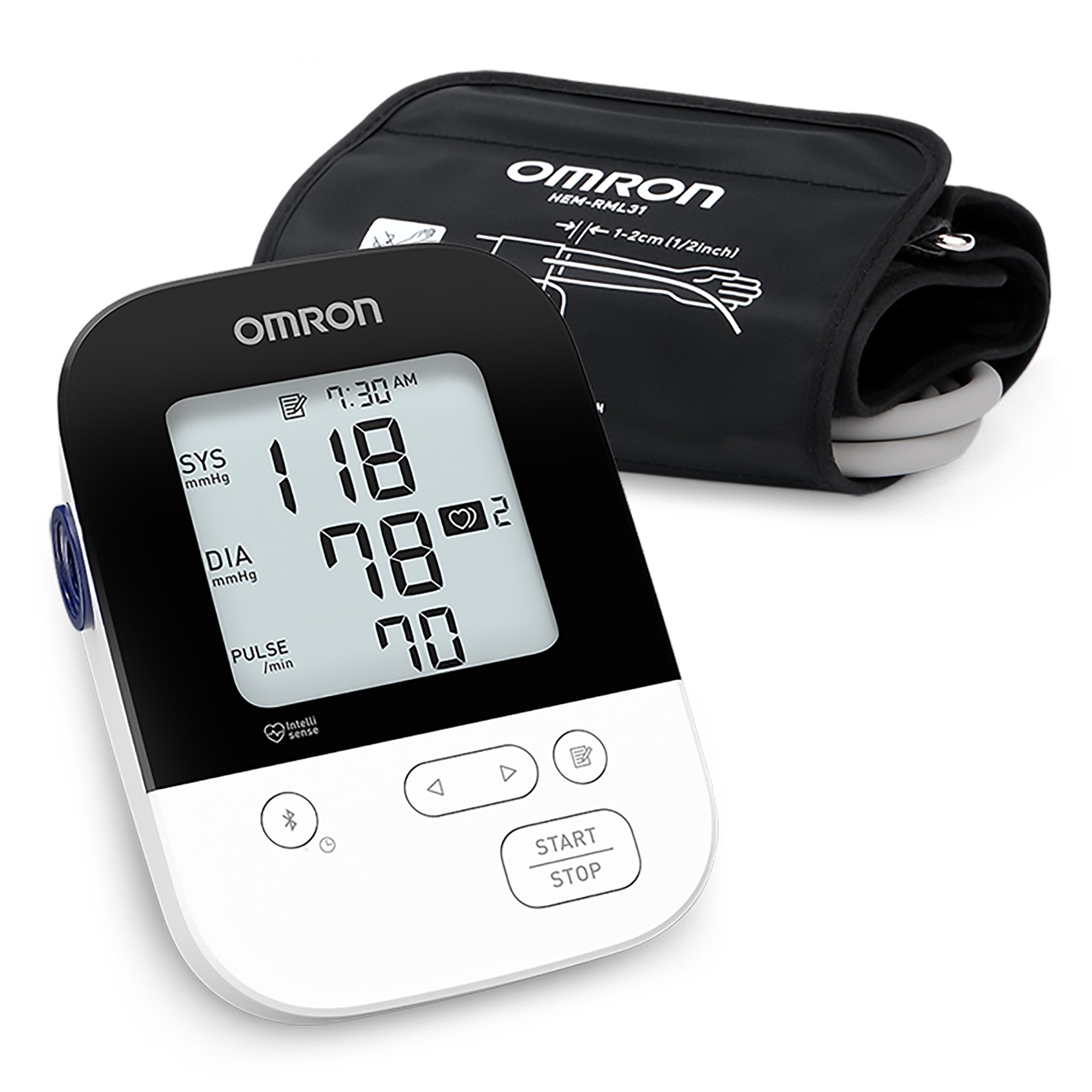 Omron 5 Series Digital Blood Pressure Monitoring Unit, Adult, Large Cuff (1 Unit)
