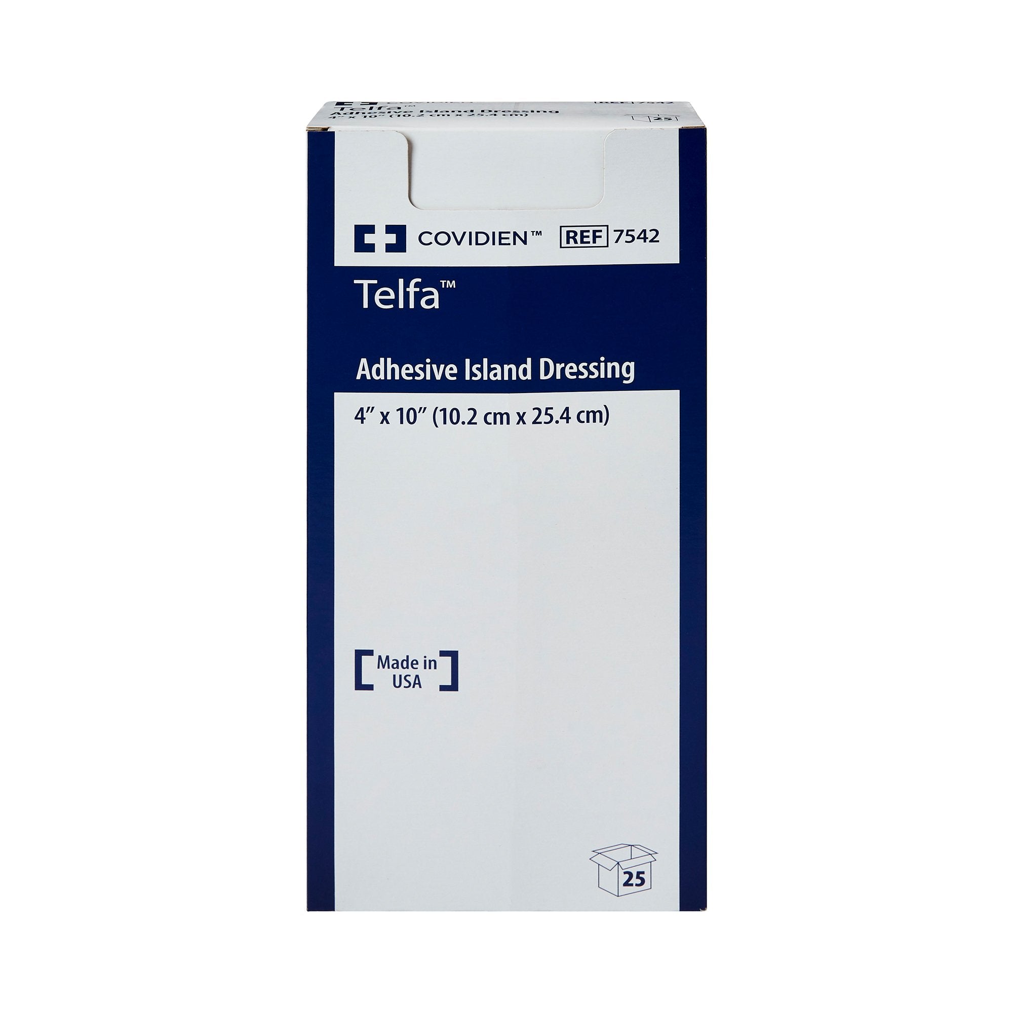 Telfa™ Adhesive Dressing, 4 x 10 Inch (25 Units)