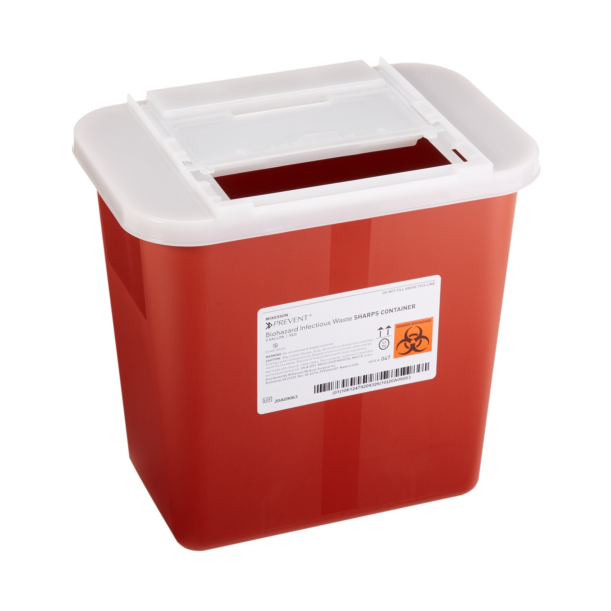 McKesson Prevent® 2 Gal Sharps Container - Secure & Puncture-Resistant