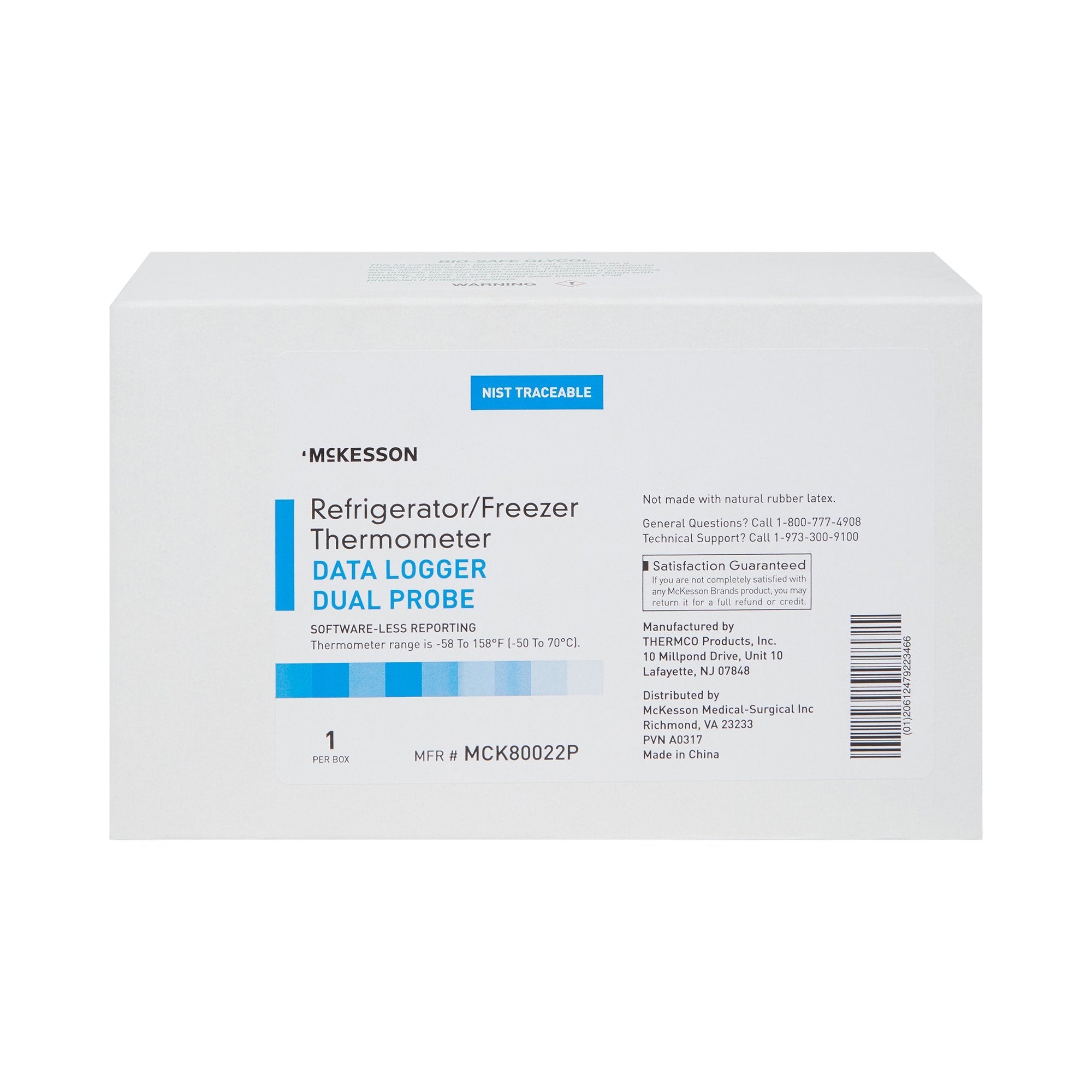 McKesson Datalogging Refrigerator / Freezer Thermometer, Digital Display (1 Unit)