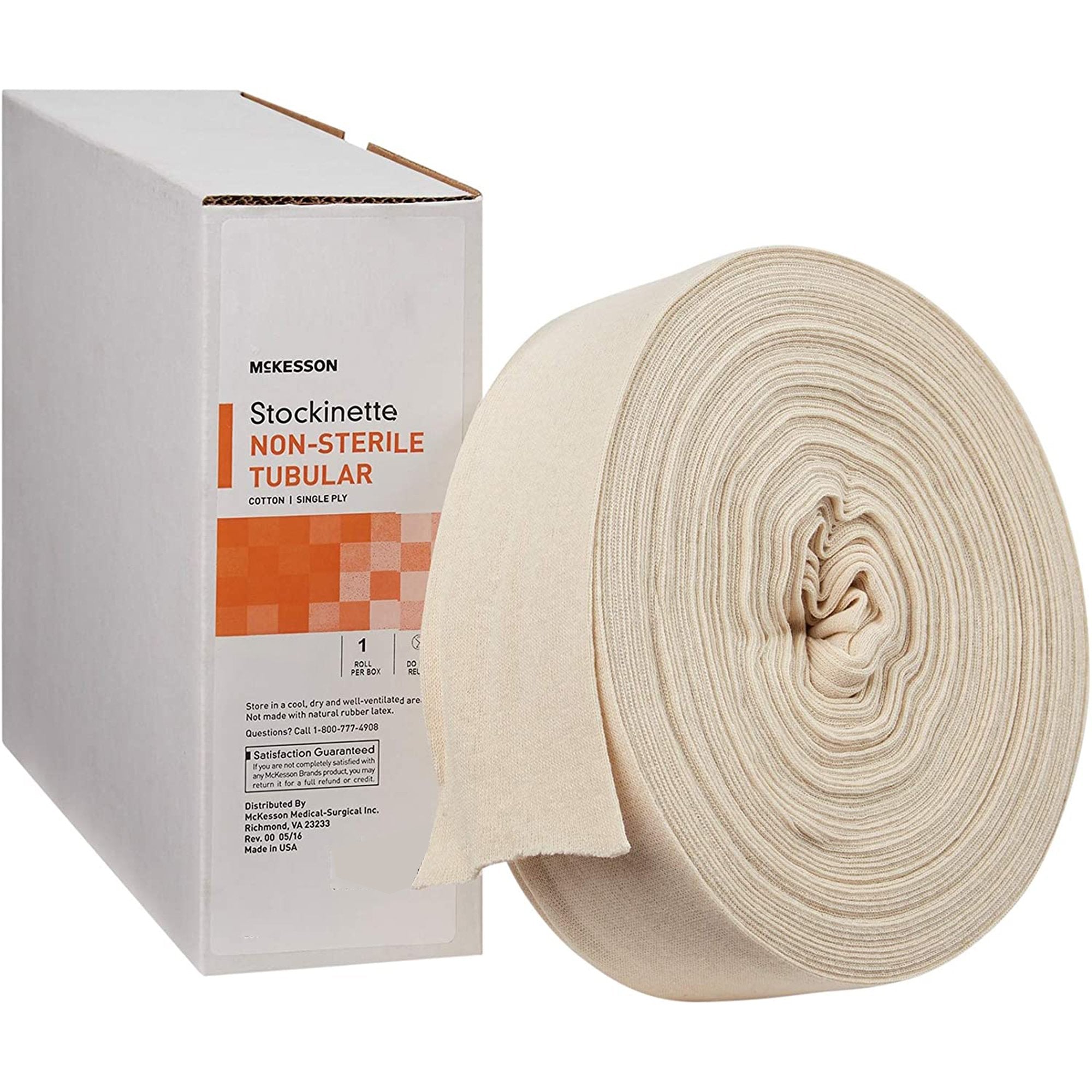 McKesson White Polyester Tubular Stockinette, 6 Inch x 25 Yard (1 Unit)
