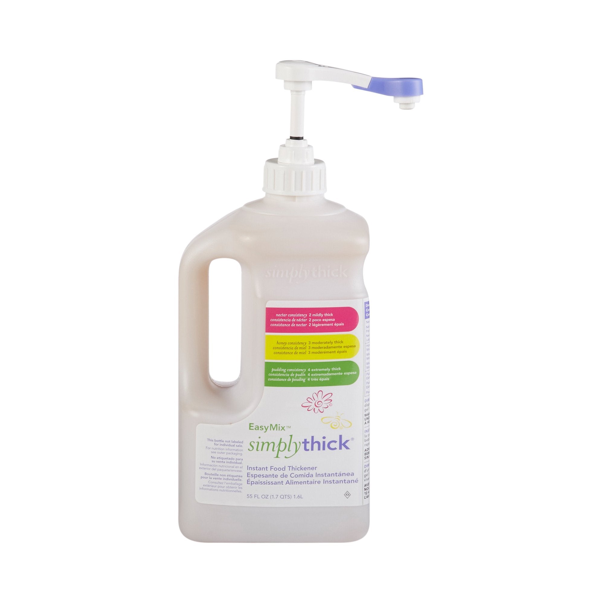 SimplyThick EasyMix Gel Thickener, 1.6L Pump Bottle - IDDSI Level 2