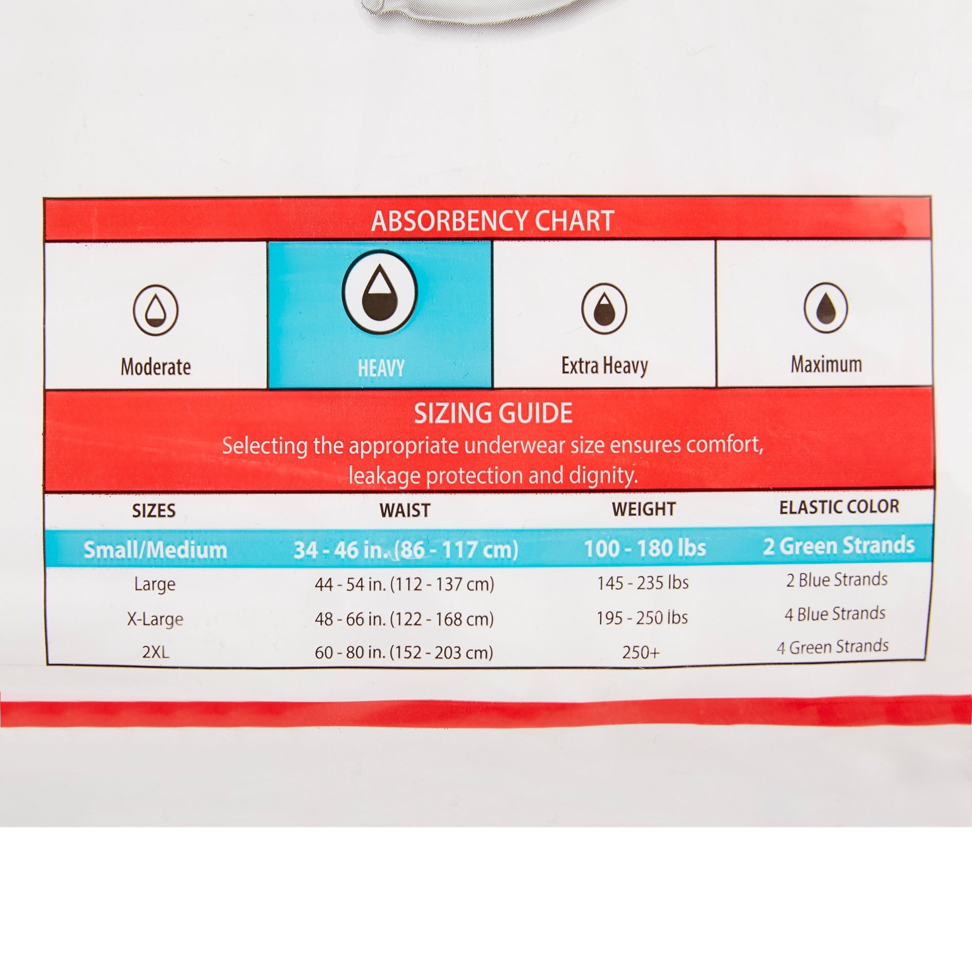 Sure Care™ Plus Medium Heavy Absorbent Underwear - 25 Pack