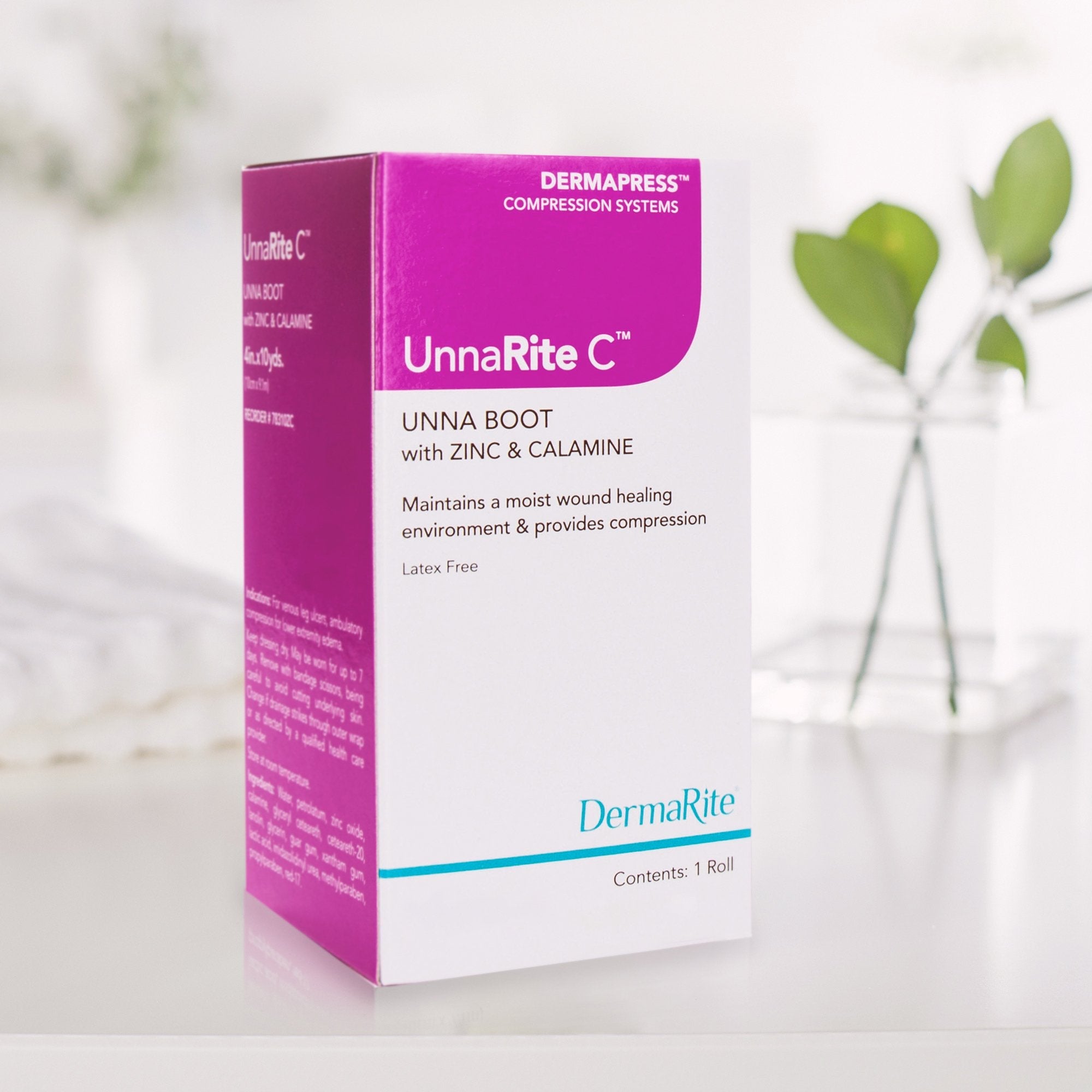 UnnaRite C™ Unna Boot with Calamine and Zinc Oxide, 3 Inch x 10 Yard (1 Unit)