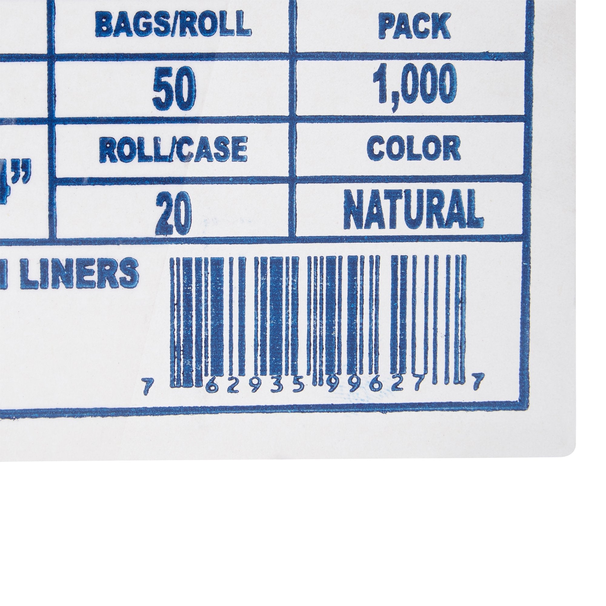 McKesson Light Duty Clear Trash Bag, 10 gal, 5 Mic (1000 Units)