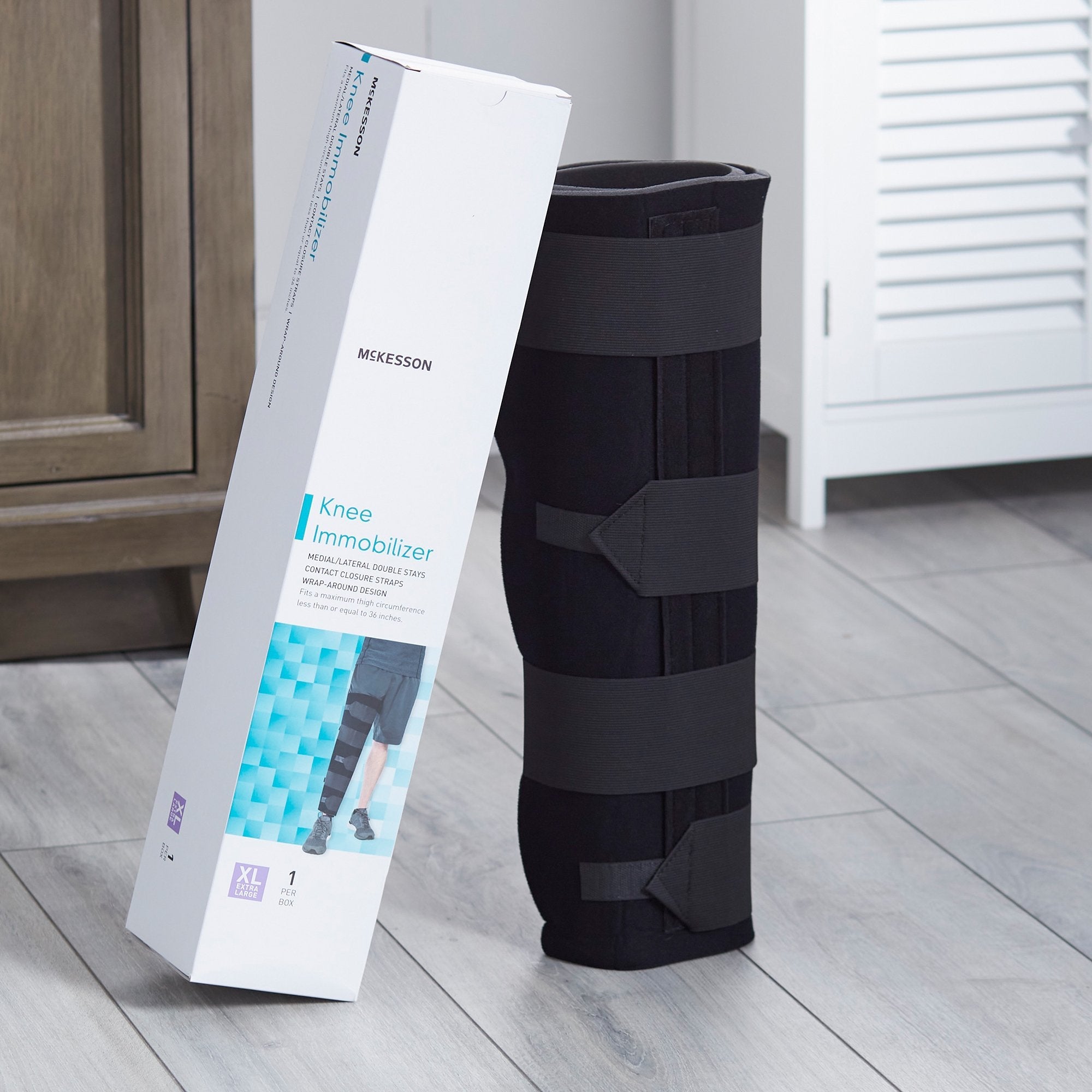 McKesson Knee Immobilizer, 20-Inch Length, Extra Large (1 Unit)