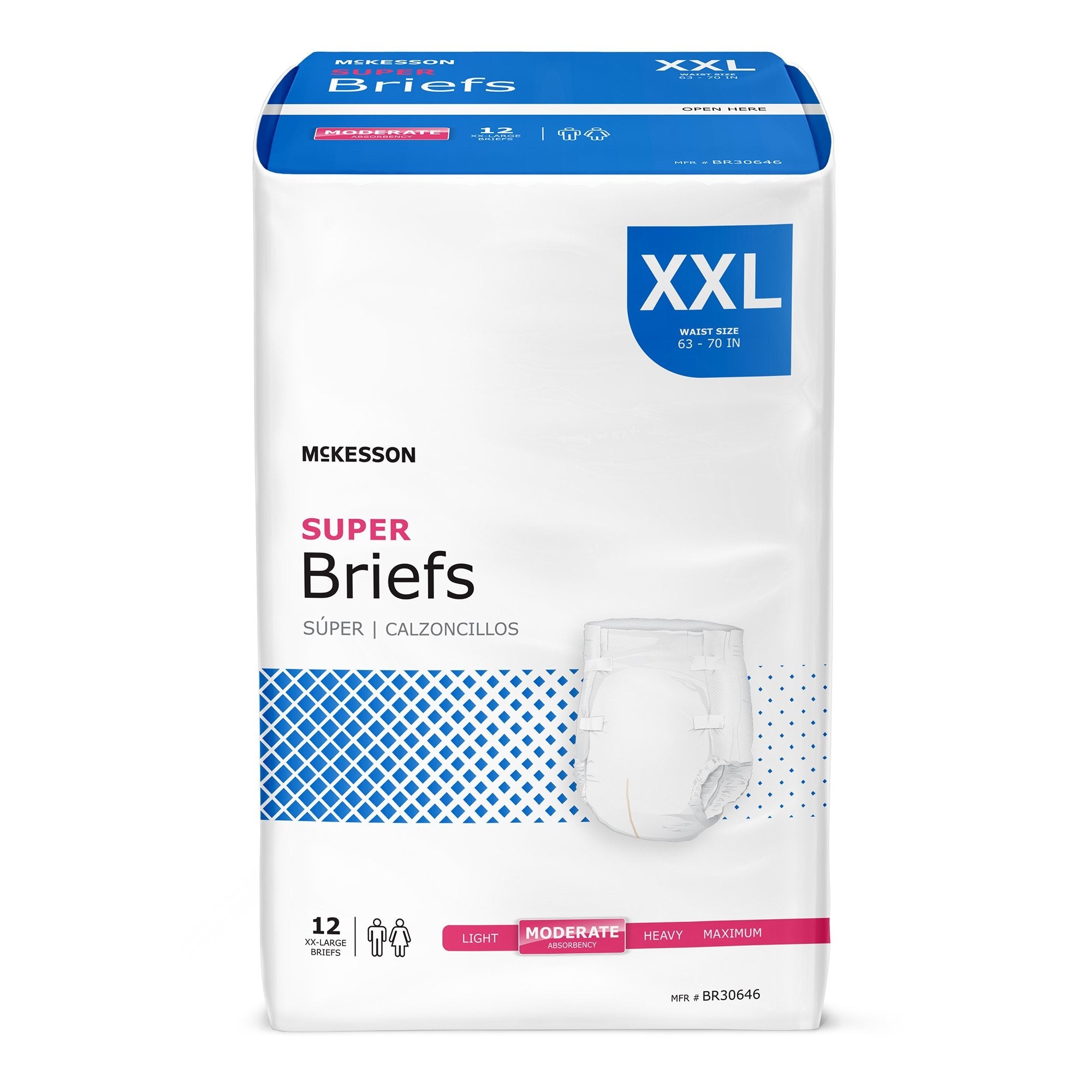 McKesson Super Briefs, 2X Large (12 Units)
