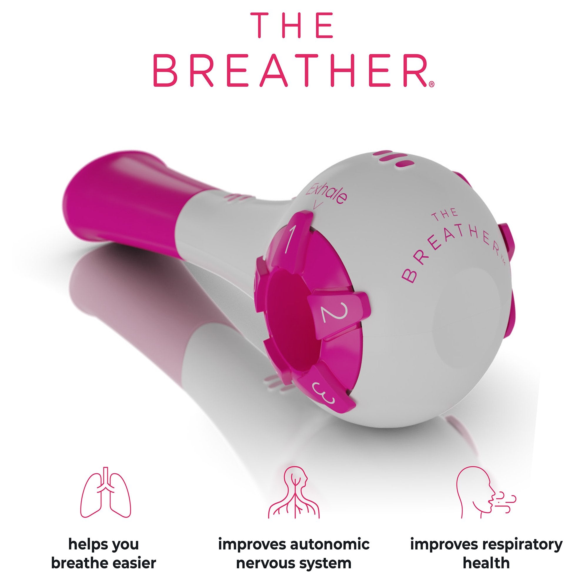The Breather® Respiratory Exerciser, Pink (1 Unit)