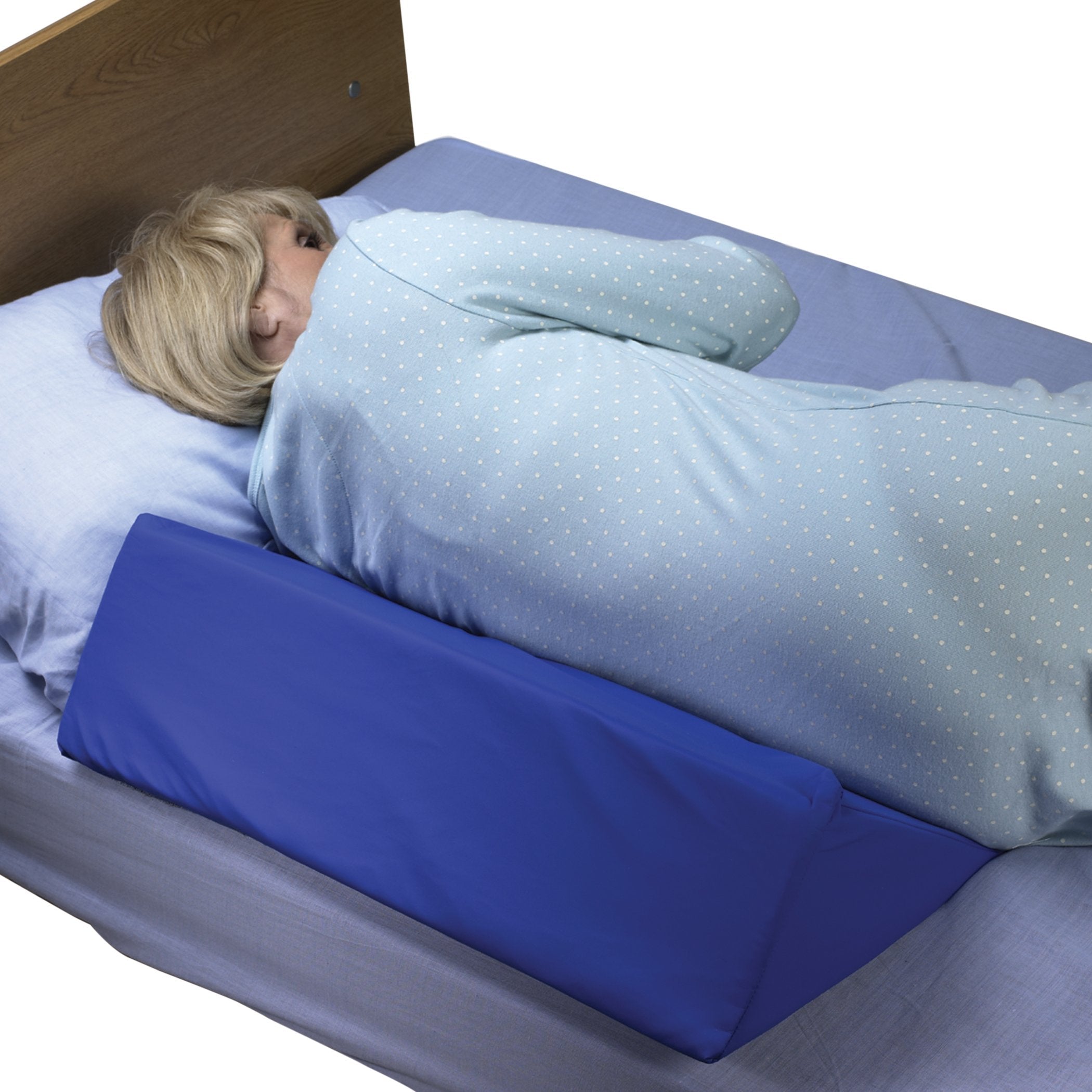Skil-Care™ Positioning Wedge, Foam, 24 in. L x 12 in. W x 7 in. H, Blue (1 Unit)
