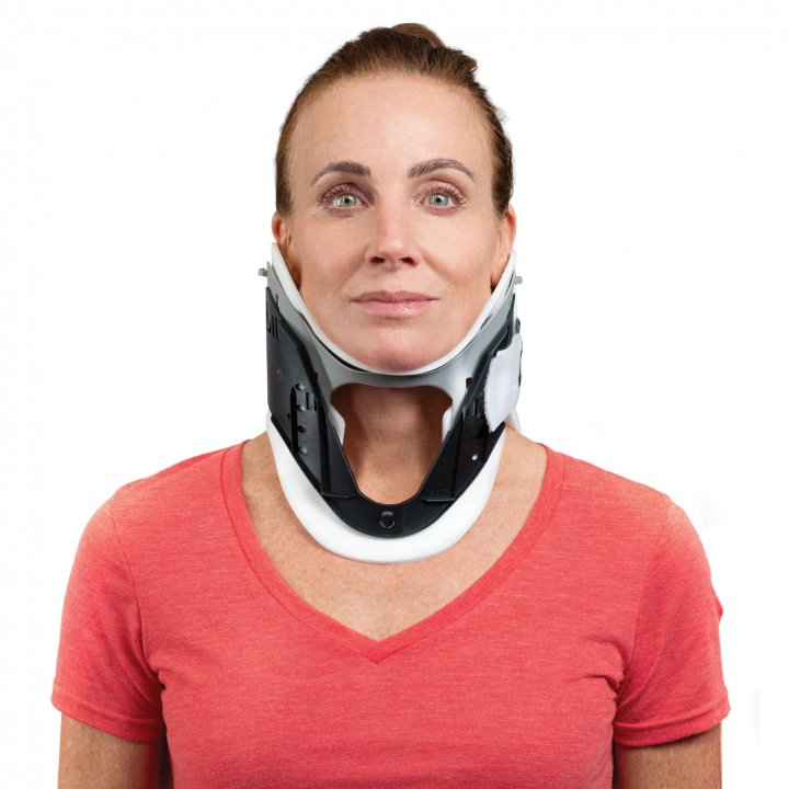 ProCare® Rigid Cervical Collar, One Size Fits Most, Adjustable Height (1 Unit)