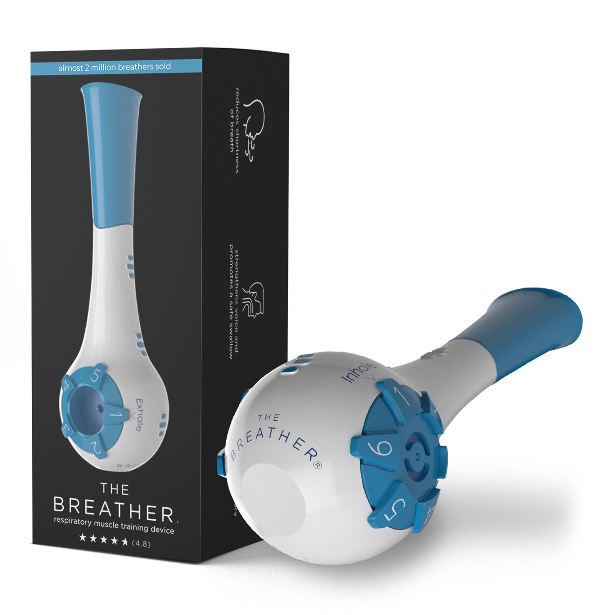The Breather® Respiratory Exerciser, Blue (120 Units)
