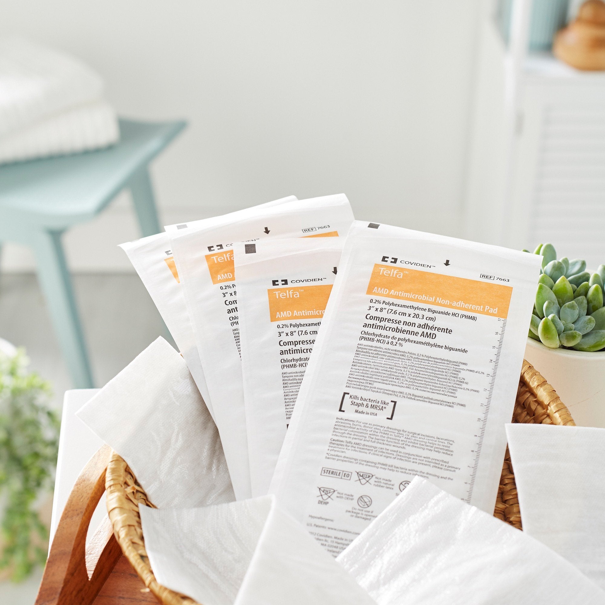 Telfa™ Impregnated Antimicrobial Dressing, 3 x 8 Inch (50 Units)