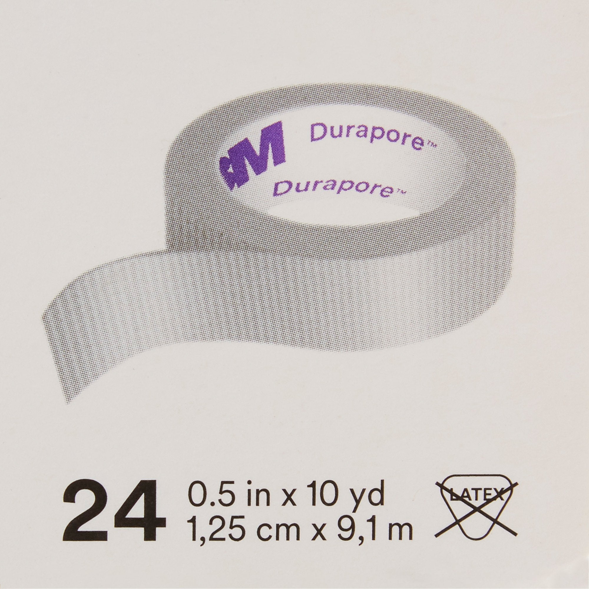 3M™ Durapore™ Silk-Like Cloth Medical Tape, 1/2 Inch x 10 Yard, White (24 Units)