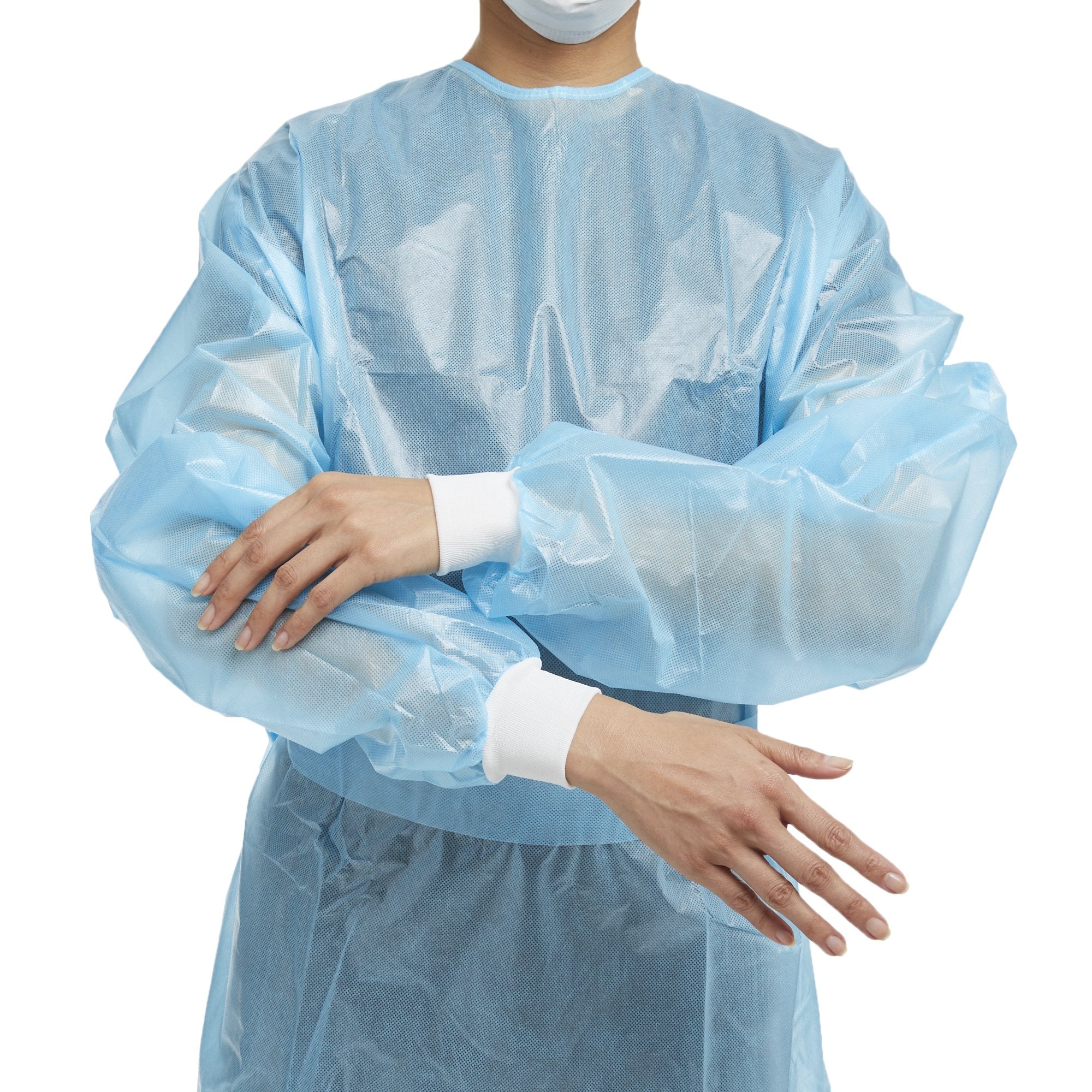 McKesson Full Back Chemotherapy Procedure Gown, Medium (10 Units)