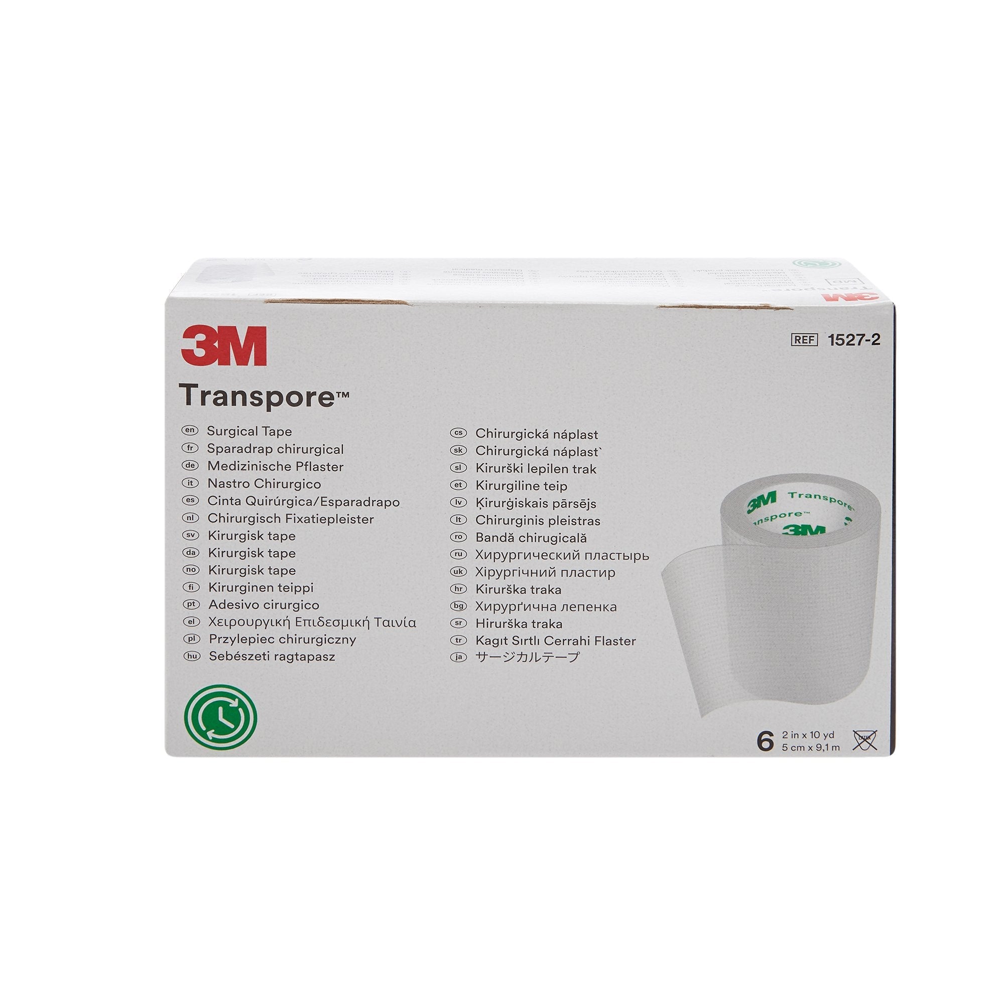 3M™ Transpore™ Plastic Medical Tape, 2 Inch x 10 Yard, Transparent (6 Units)