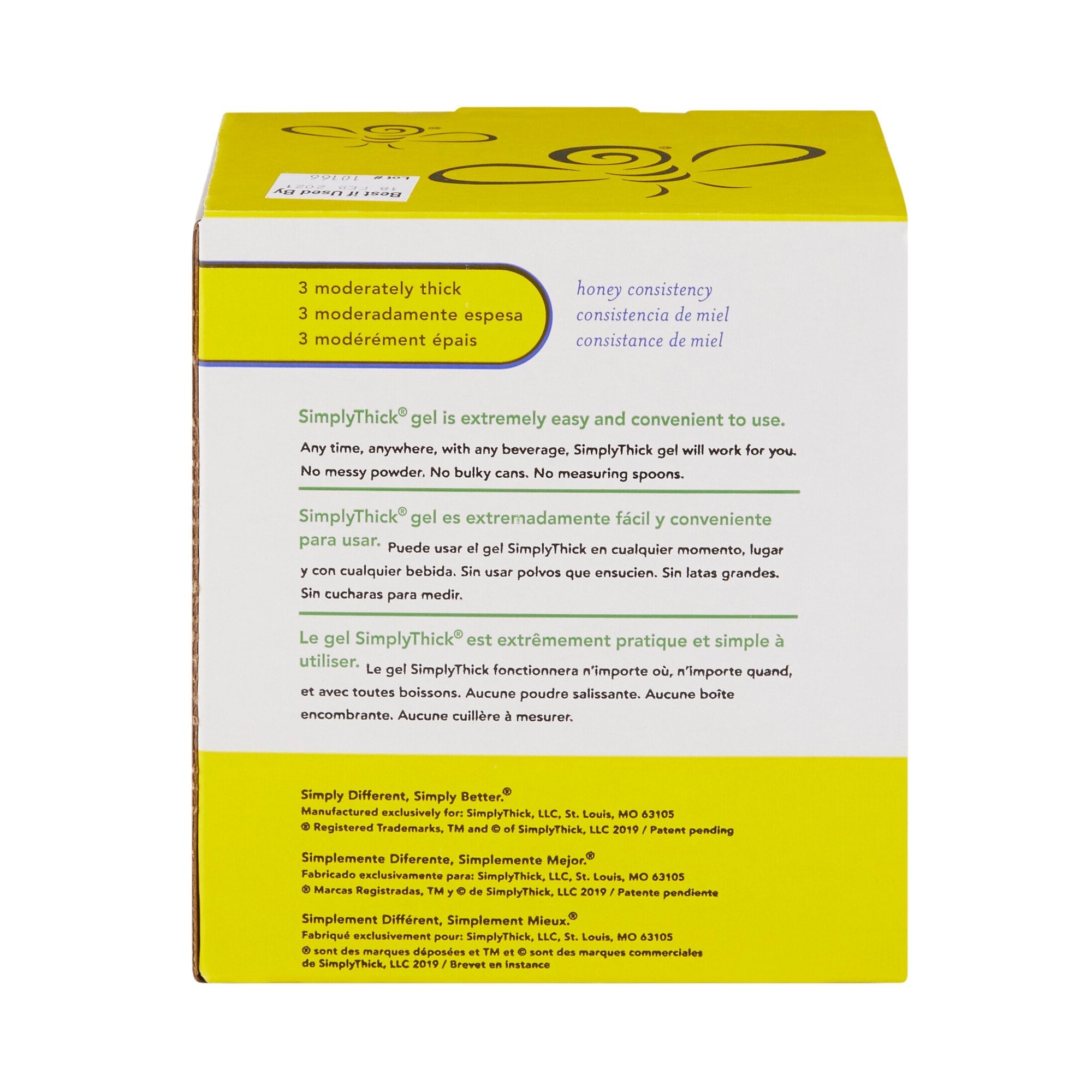EasyMix™ SimplyThick® Food Thickener, Honey Consistency, 12-gram Packet (100 Units)