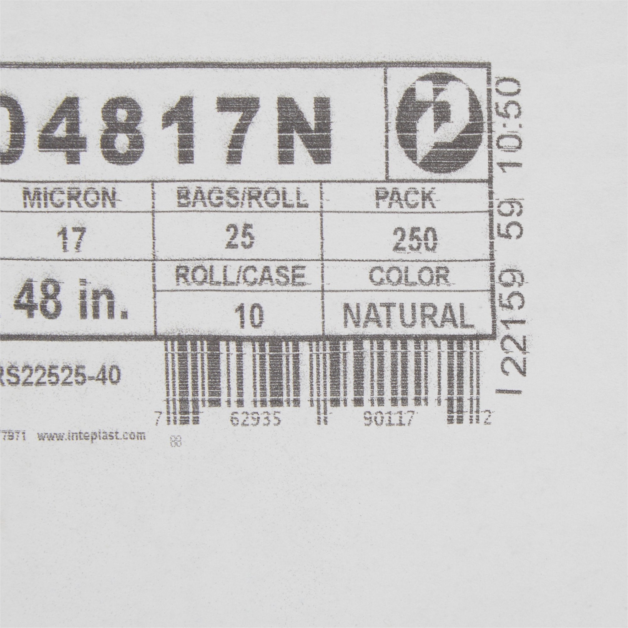 McKesson Extra Heavy Duty Clear Trash Bag, 45 gal, 17 Mic (250 Units)