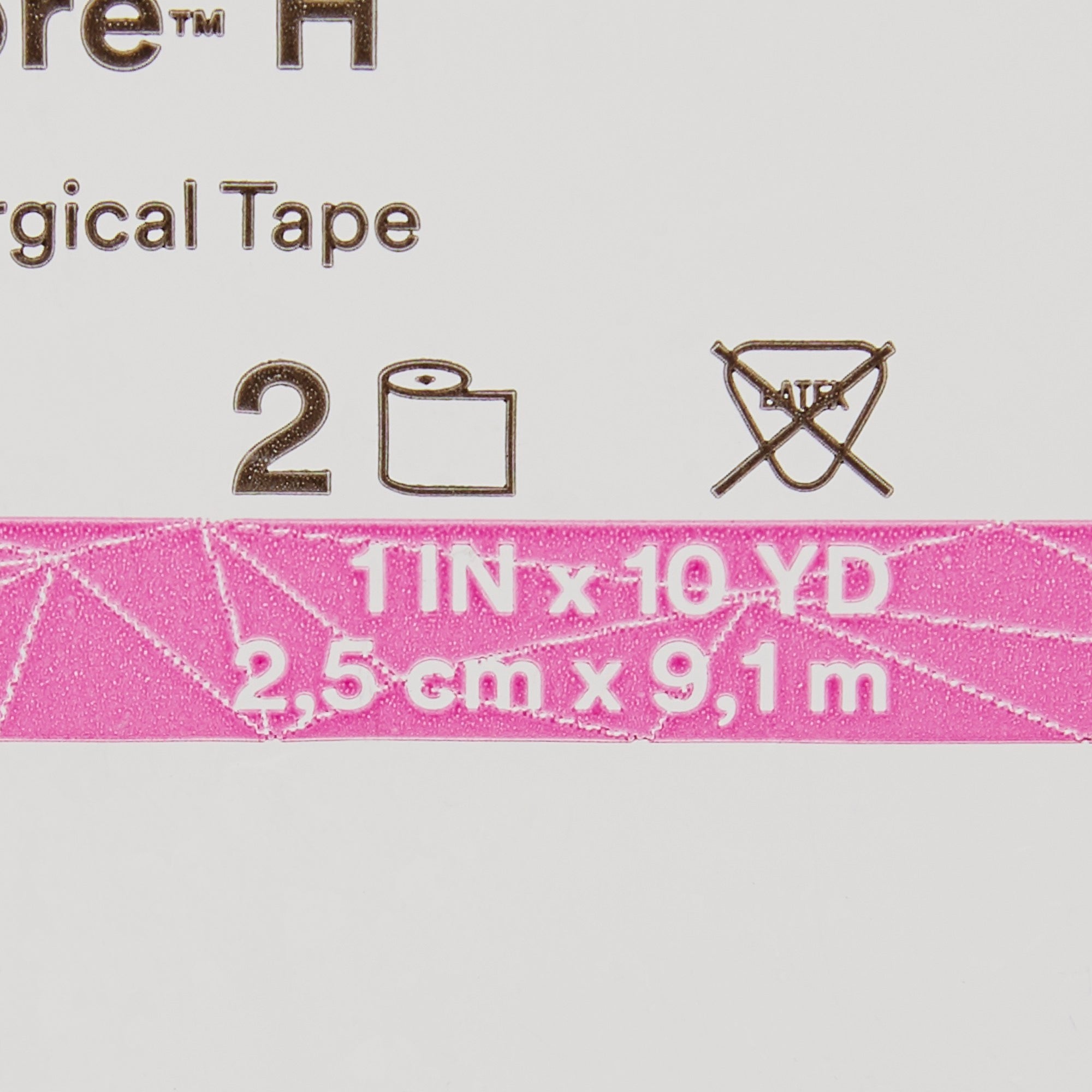 3M™ Medipore™ H Cloth Medical Tape 1"x10yd White Gentle Adhesive (2 Pack)