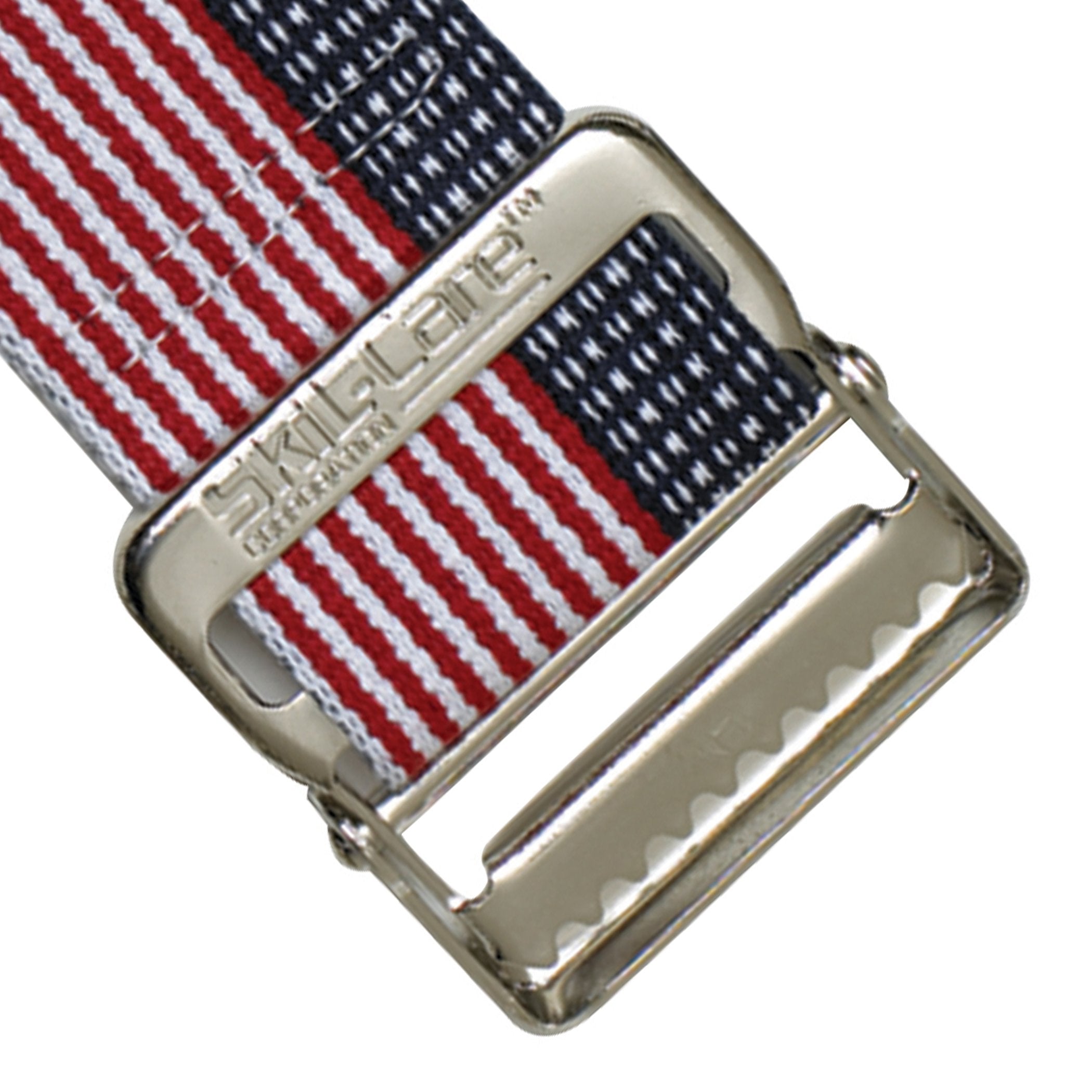SkiL-Care™ Heavy-Duty Gait Belt with Metal Buckle, Stars & Stripes, 60 Inch (1 Unit)
