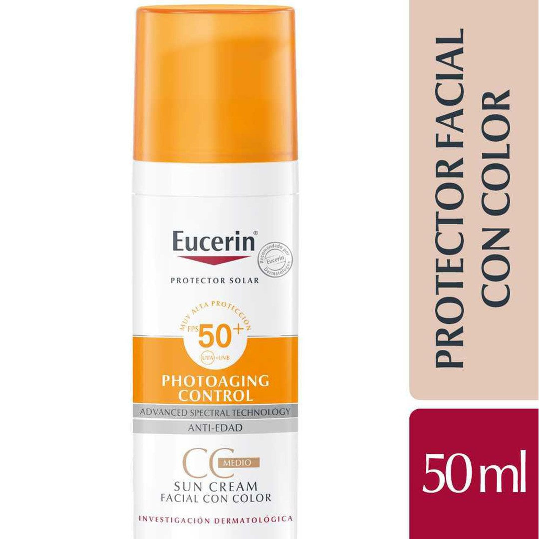 pakke Behandling forsendelse Get High Color Protection with Eucerin Sun CC Cream SPF 50+ - Prevents  Photoaging & Reduces Wrinkles with Matte Finish. Shop Now!