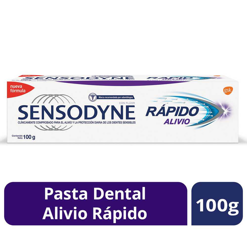 Sensodyne Rapid Relief Daily Sensitivity Toothpaste, Plaque and