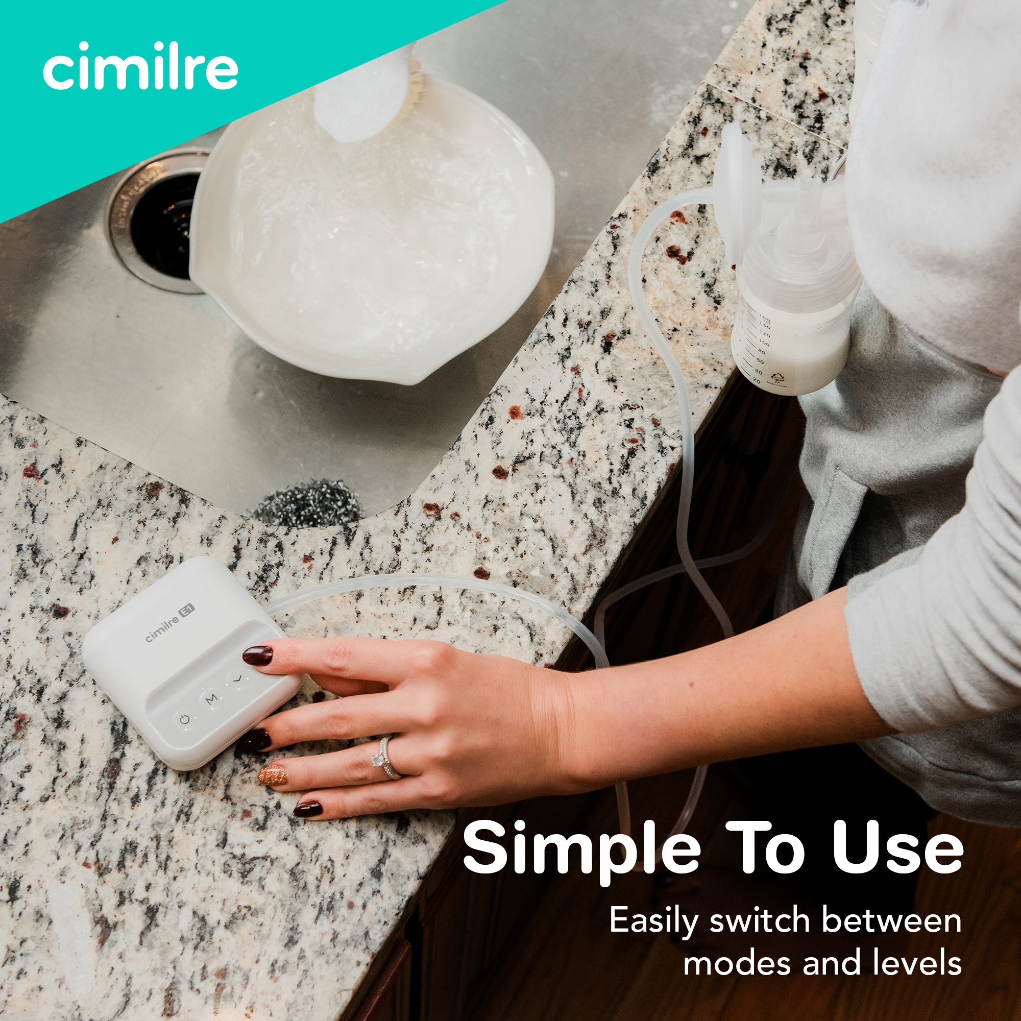 Double Electric Breast Pump Kit Cimilre® E1 - image 10