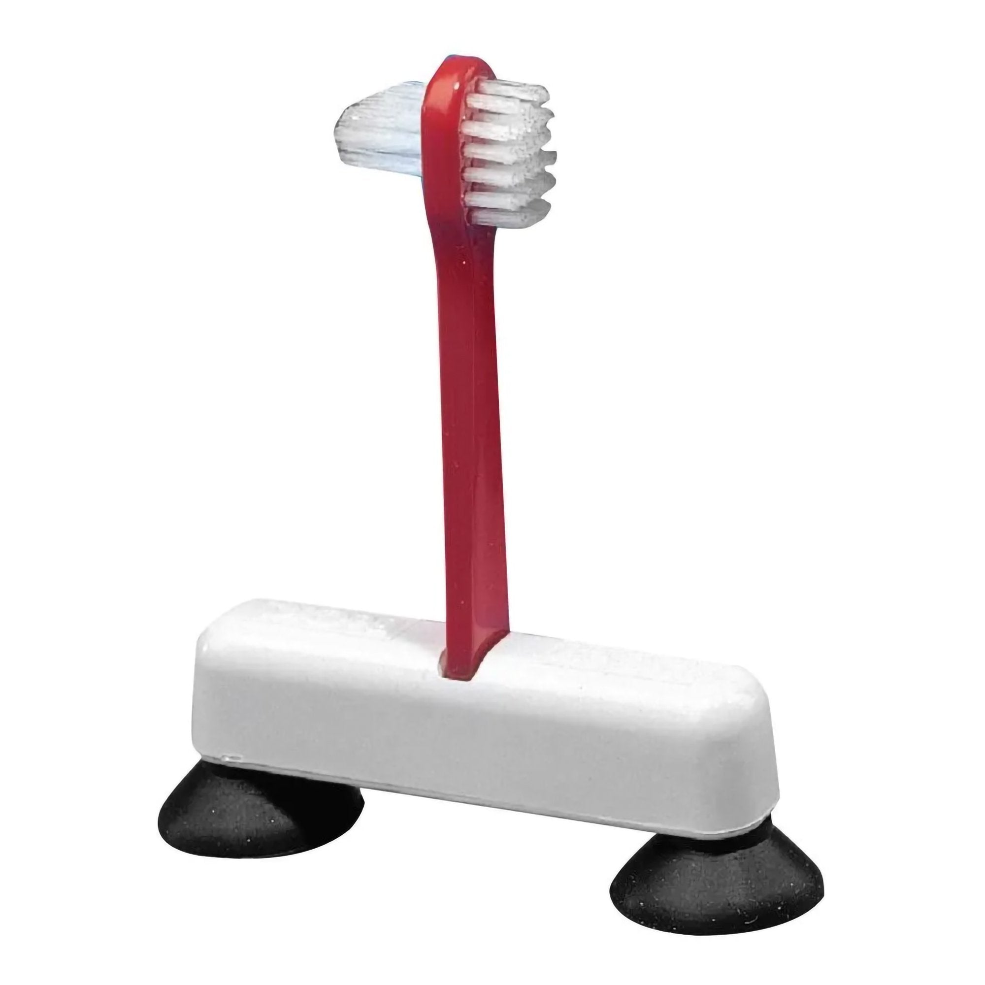 Denture Brush 2-Sided Bristle Red
