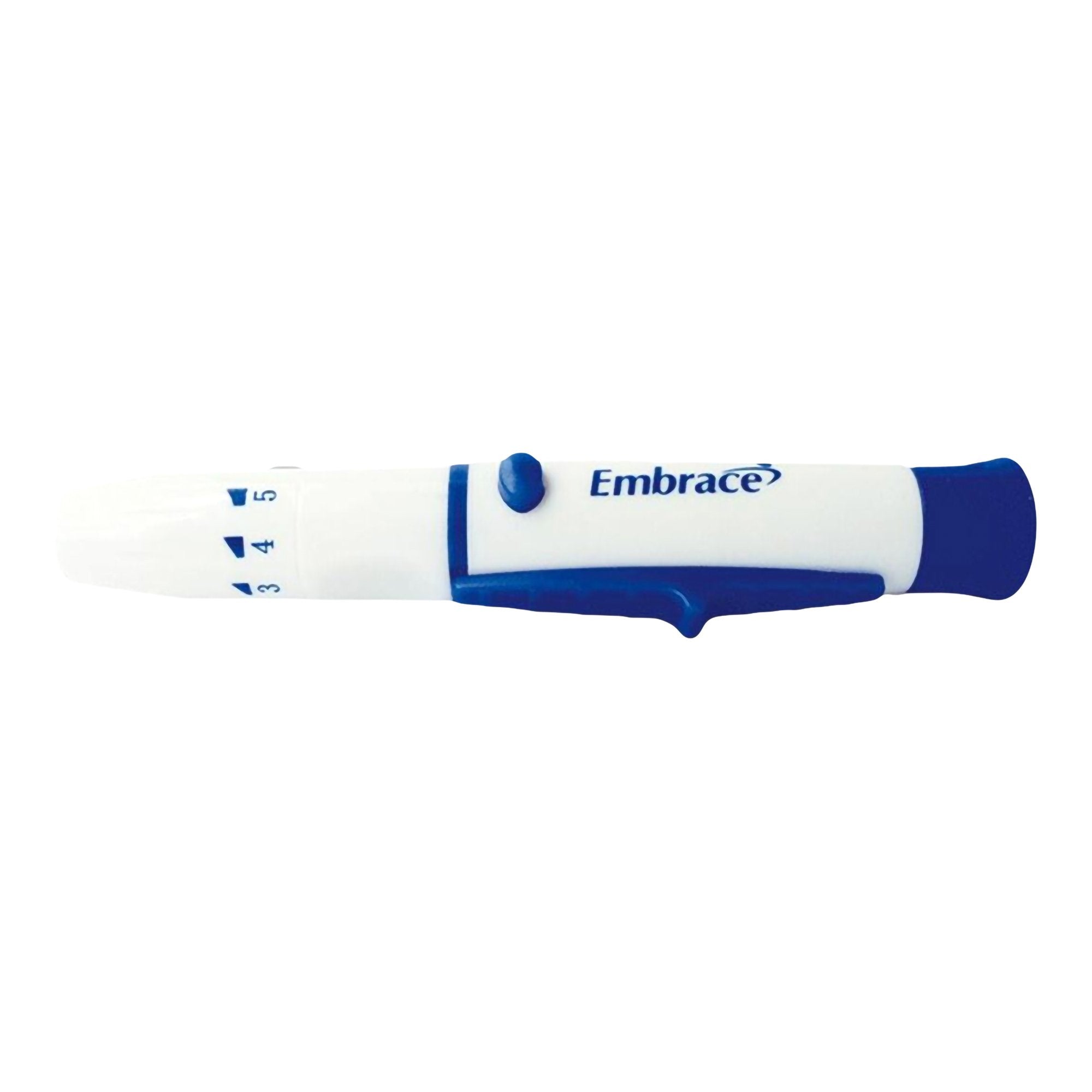 Lancing Device Embrace® Self Destructive Mechanism Push Button Activation Finger - image 4