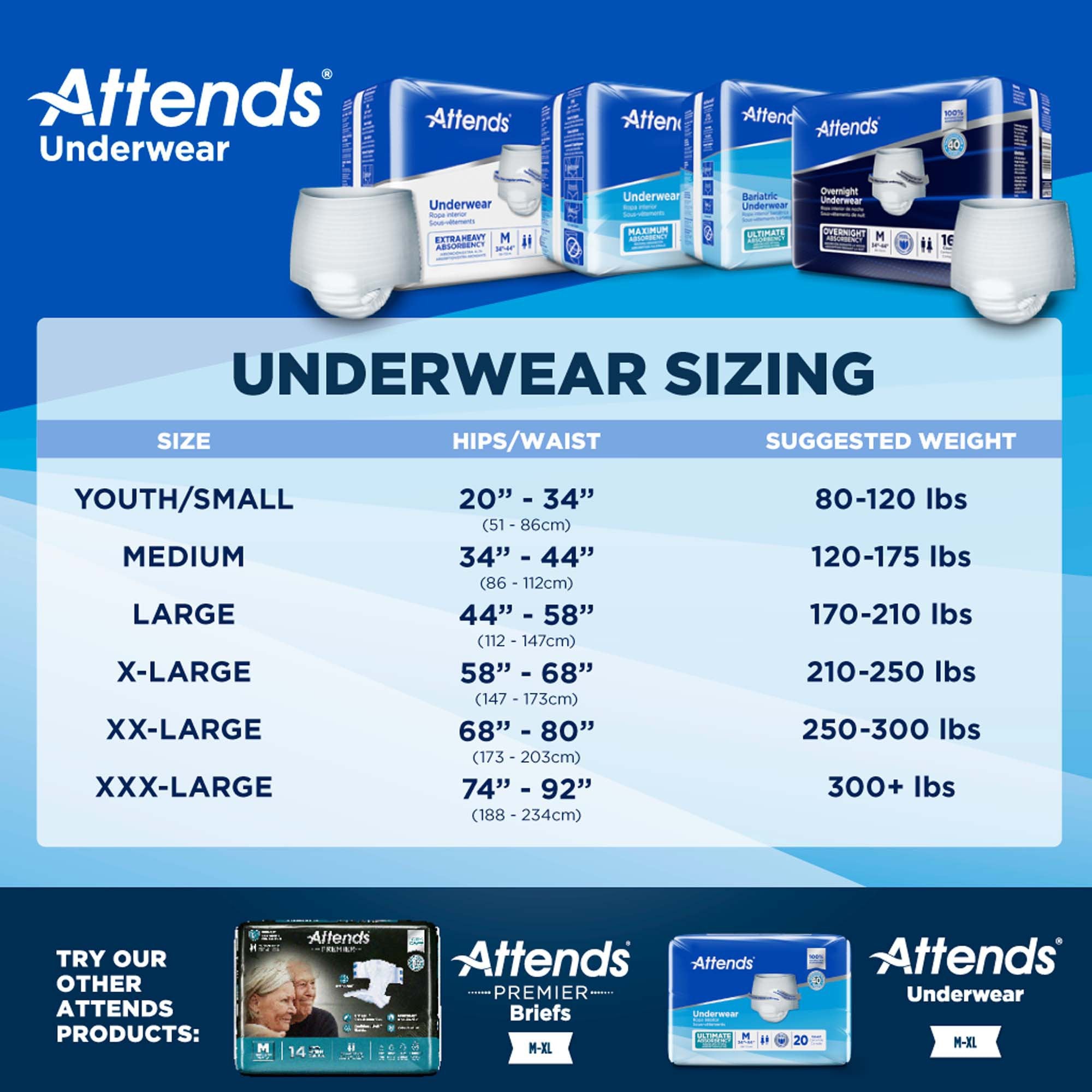 Absorbent Underwear Attends® Pull On with Tear Away Seams Adult X-Large Unisex Disposable Heavy Absorbency - image 4